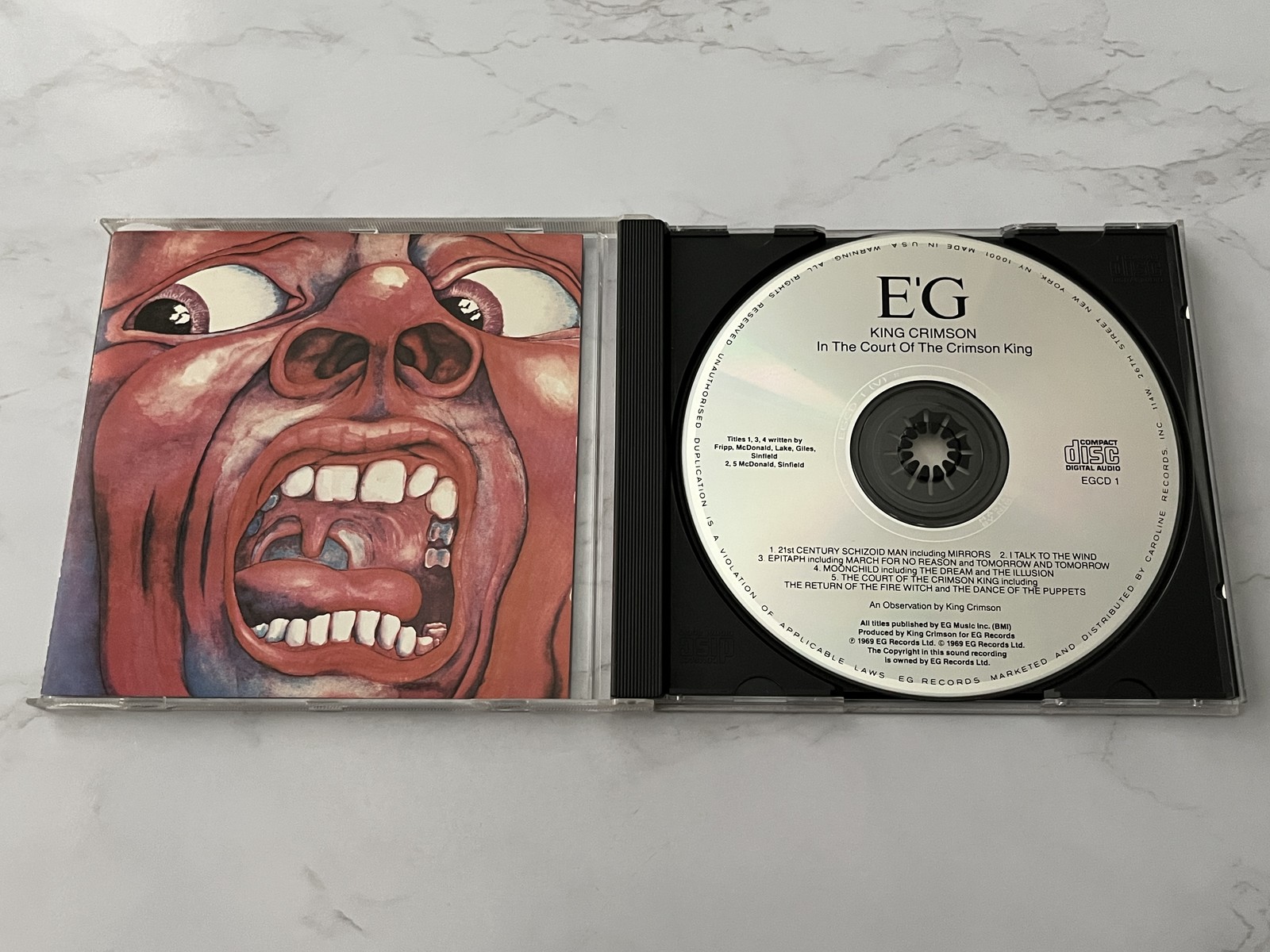 King Crimson In The Court Of The Crimson King CD ORIGINAL NIMBUS PRESS! EGCD 1