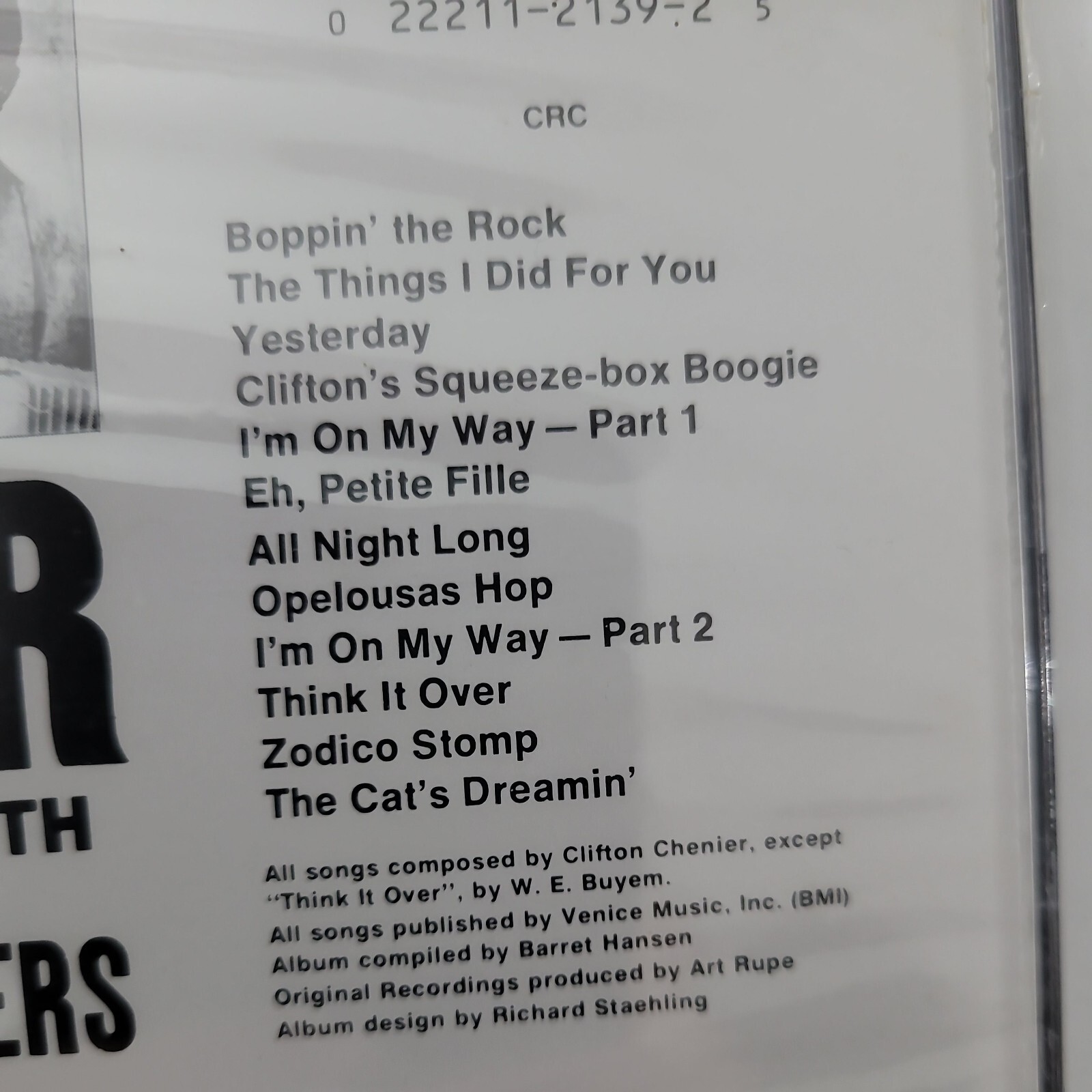 Clifton Chenier - CD - Bayou Blues Specialty Records 1970 NEW
