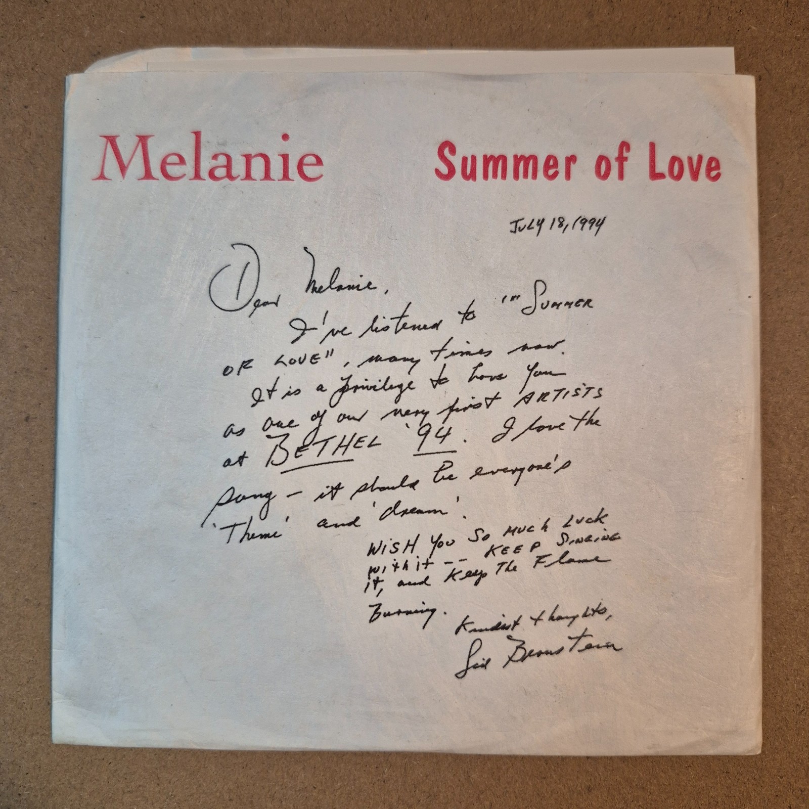 Melanie "Summer Of Love" DJ CD 1994 Lonestar PROMO 8 Tracks HTF Rare NM