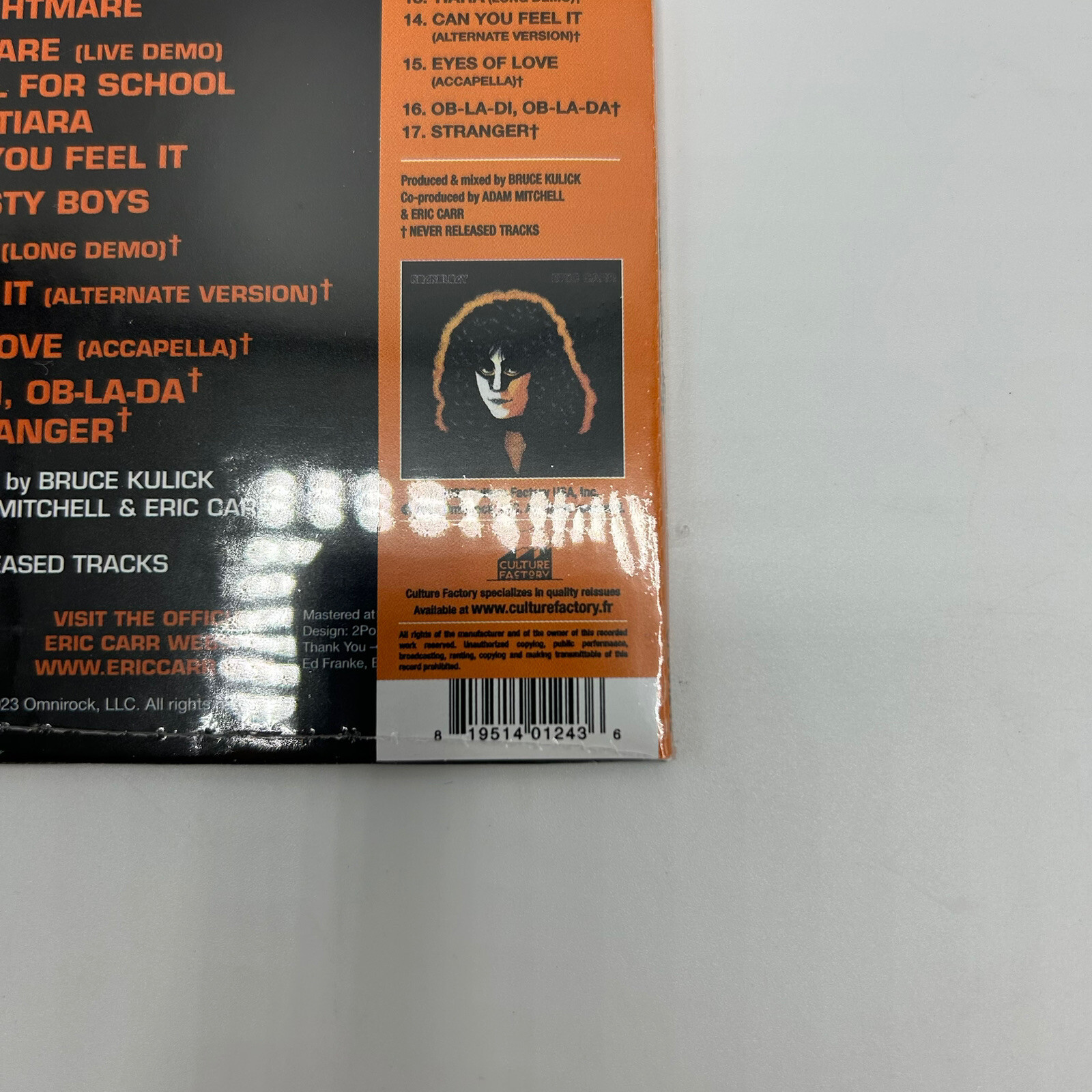 Eric Carr Rockology CD ONLY 500 COPIES RSD 2023 Record Store Day KISS