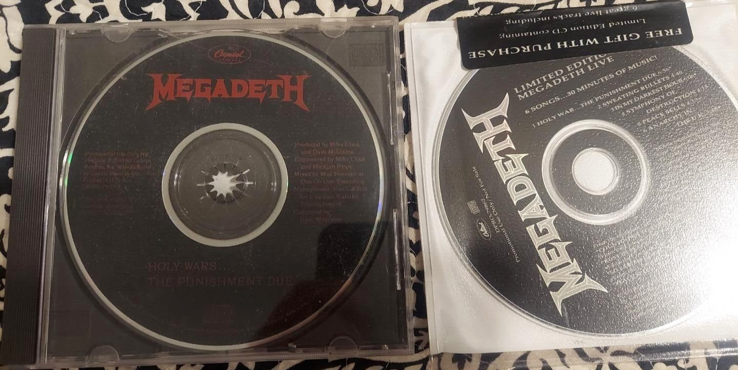 MEGADETH - LIMITED EDITION! LIVE - 6 TRACK PROMO CD Sealed +PROMO HOLY WARS +1