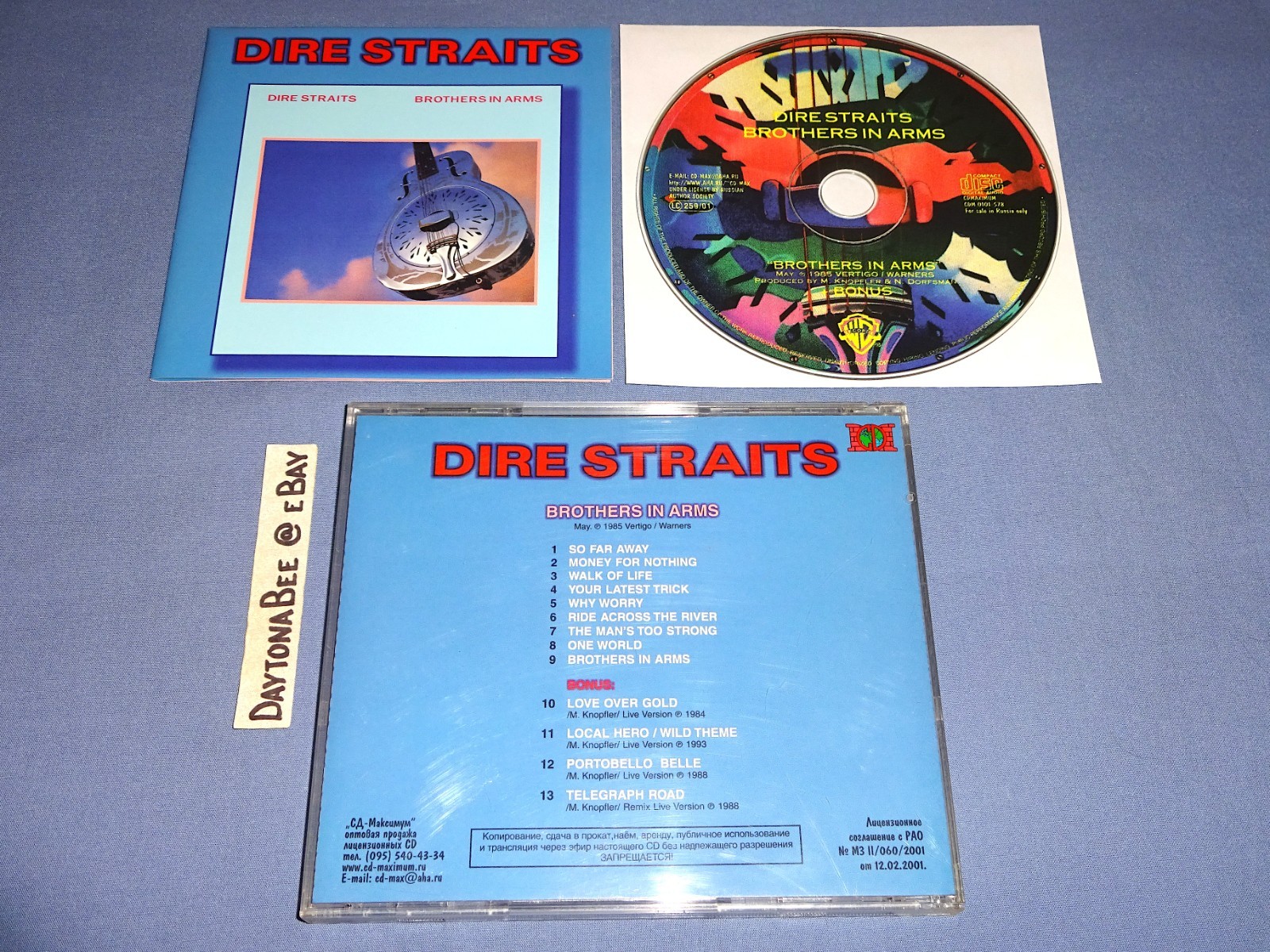 Dire Straits Brothers In Arms (1985) Bonus Tracks Money For Nothing Walk Of Life