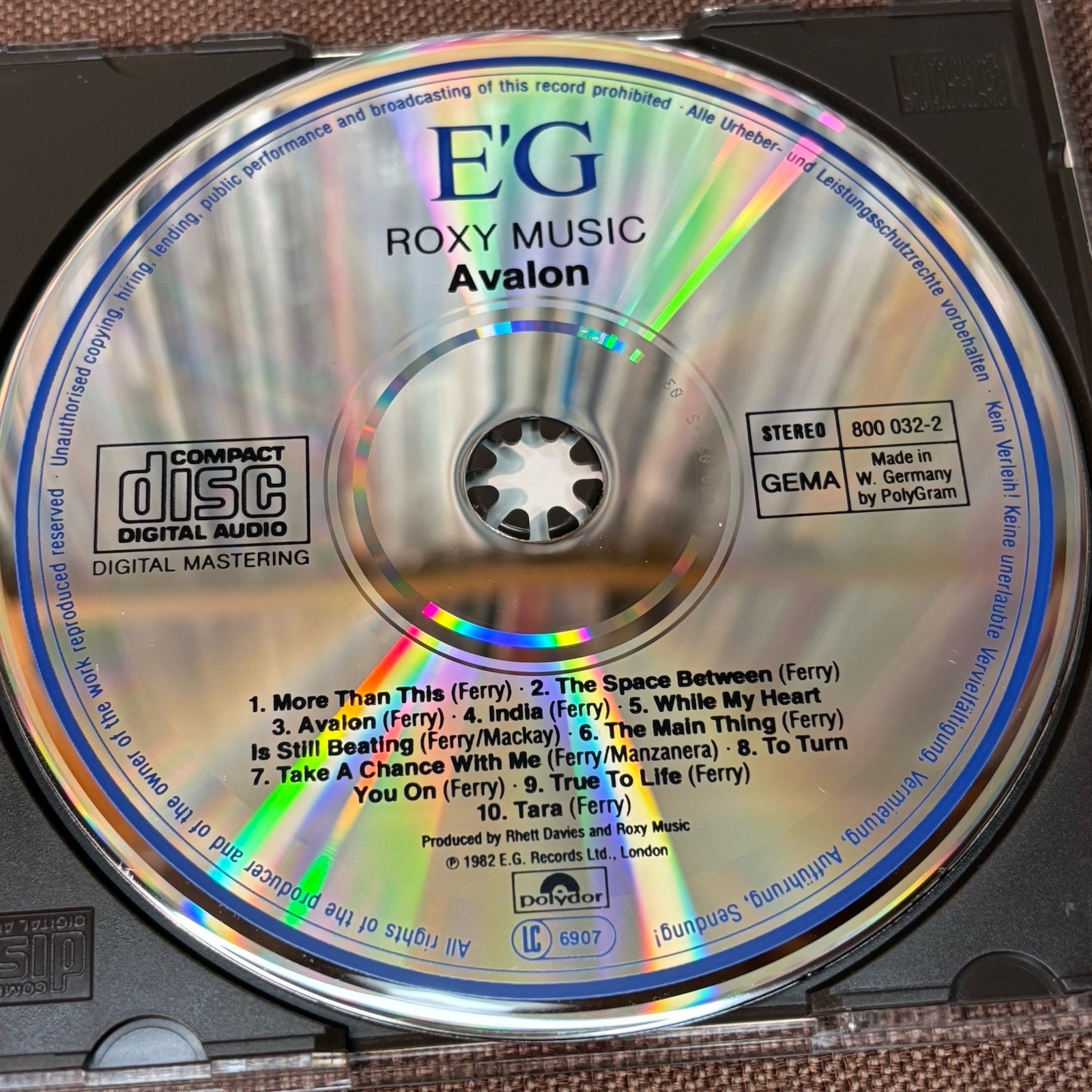 ROXY MUSIC Avalon JAPAN CD P33P 50027 STICKER-OBI + INSERT West Germany press 85