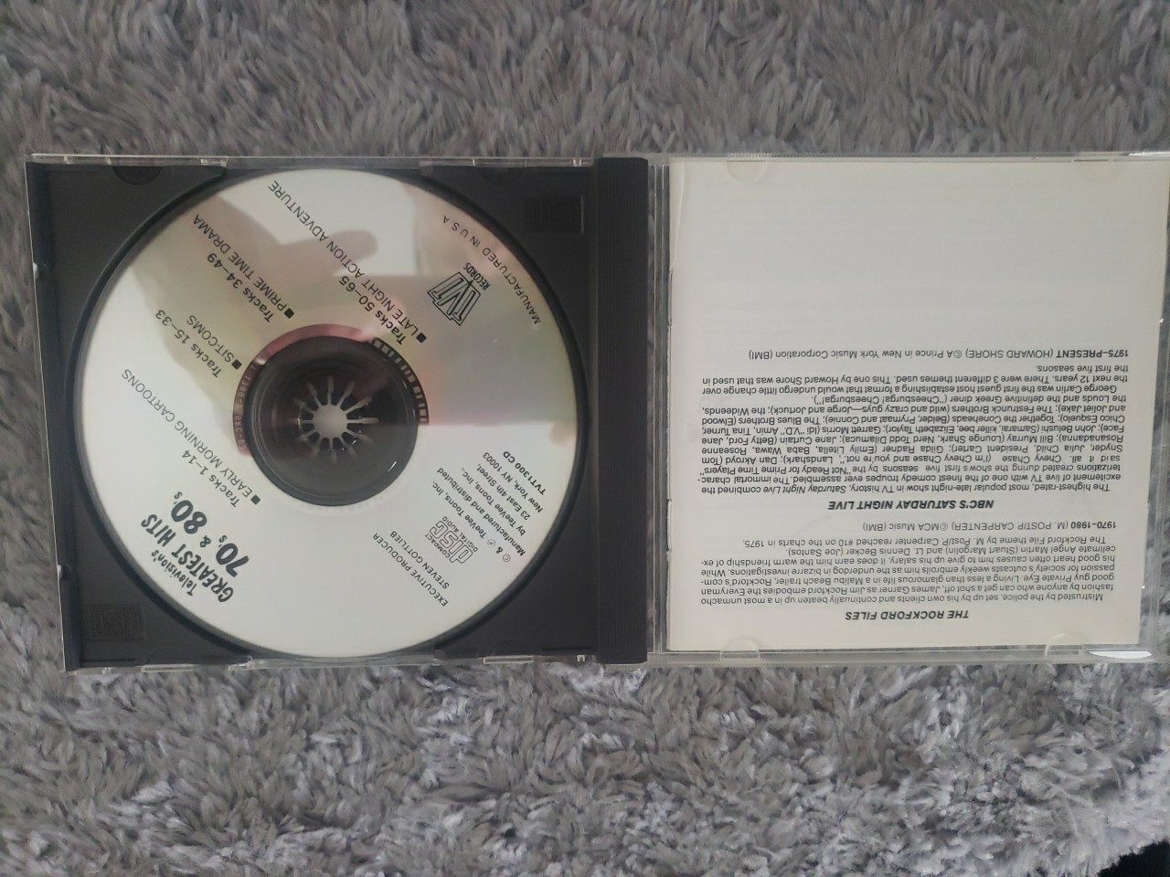 Televisions Greatest Hits CD 1970s & 1980s