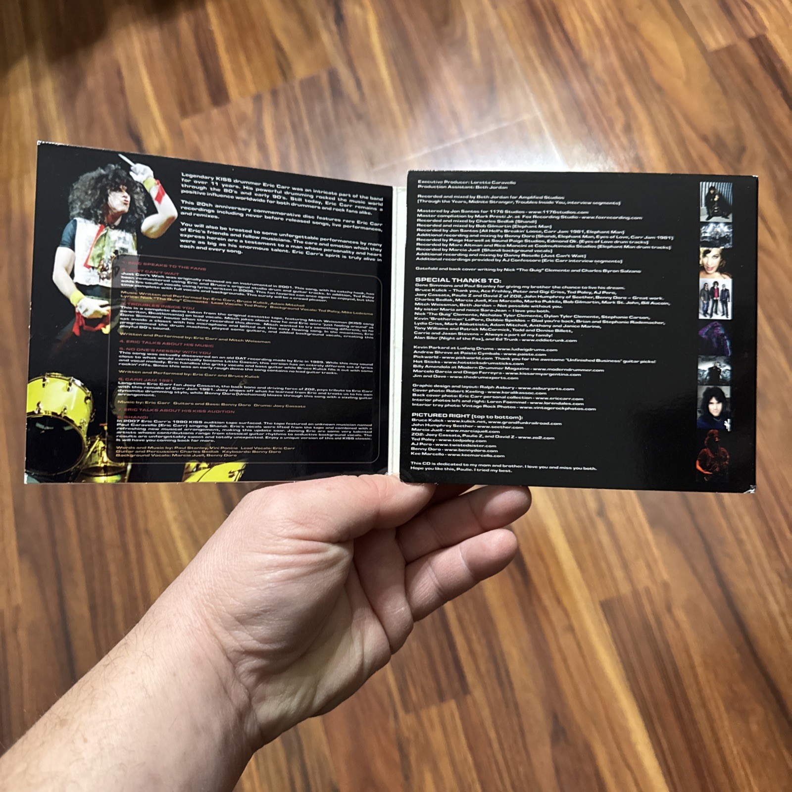 ERIC CARR Unfinished Business CD 2011 RARE KISS OOP Bruce Kulick DIGI