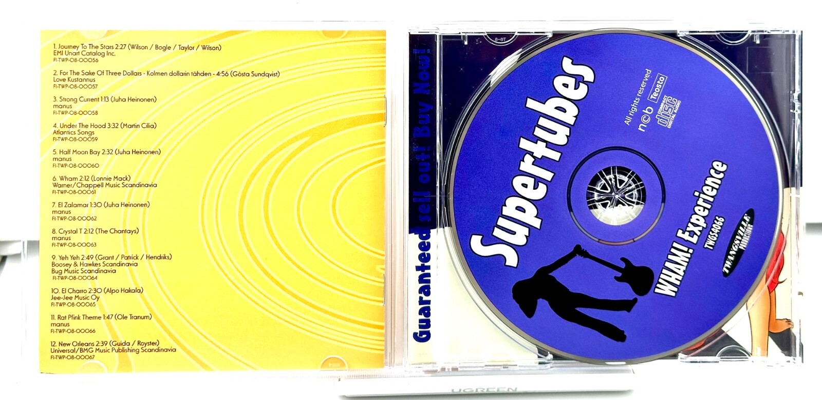 The Supertubes - Wham Experience (CD, 2008, Twangsville, Finland) Trad SURF