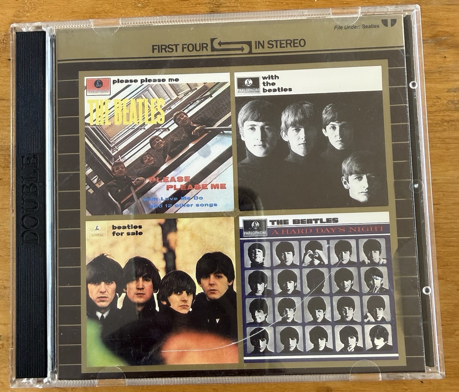 Beatles: “First Four In Stereo” (Parlophone/EMI) 2 CD set - Holland Pressing!