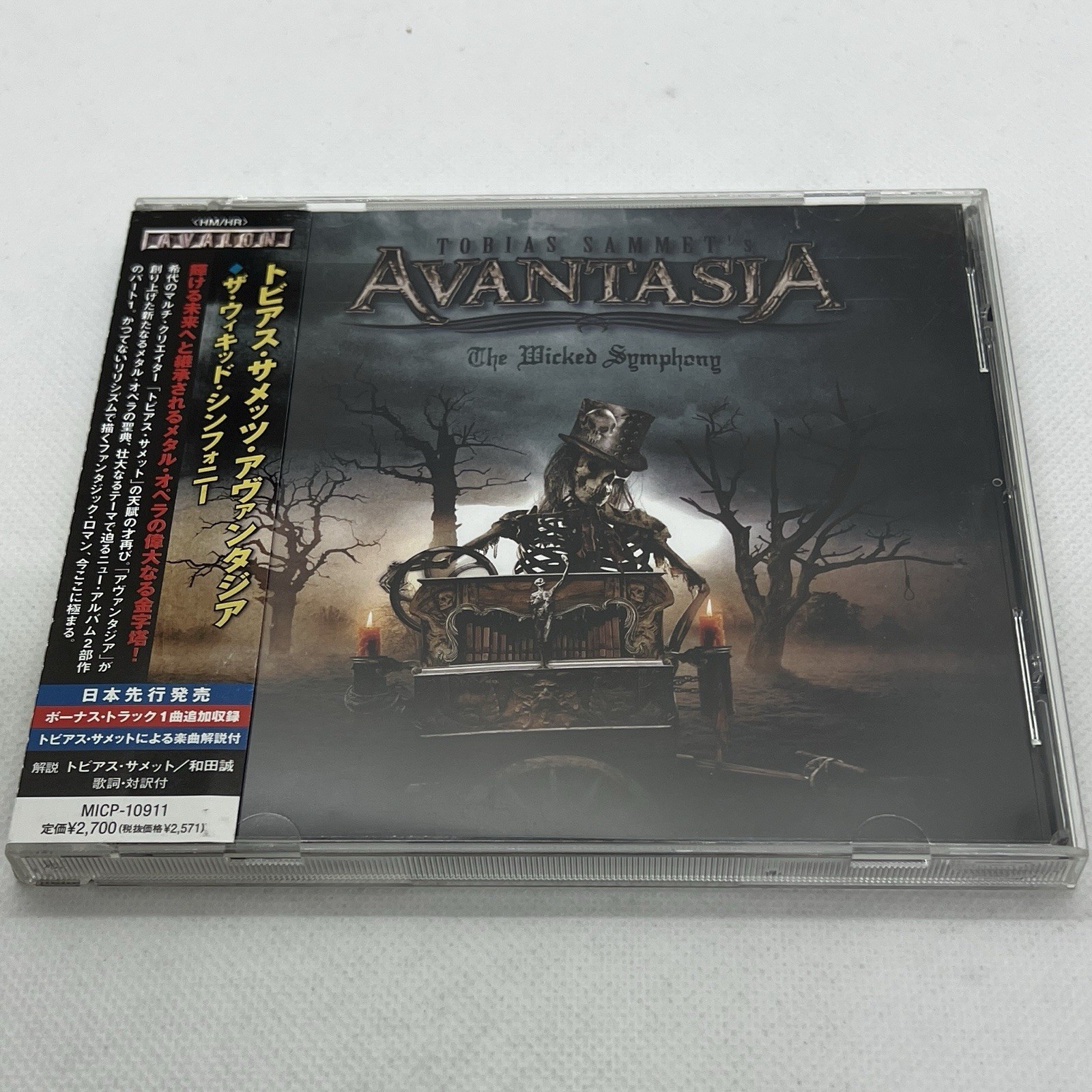 The Wicked Symphony by Tobias Sammet's Avantasia (CD, 2010) OBI, bonus track