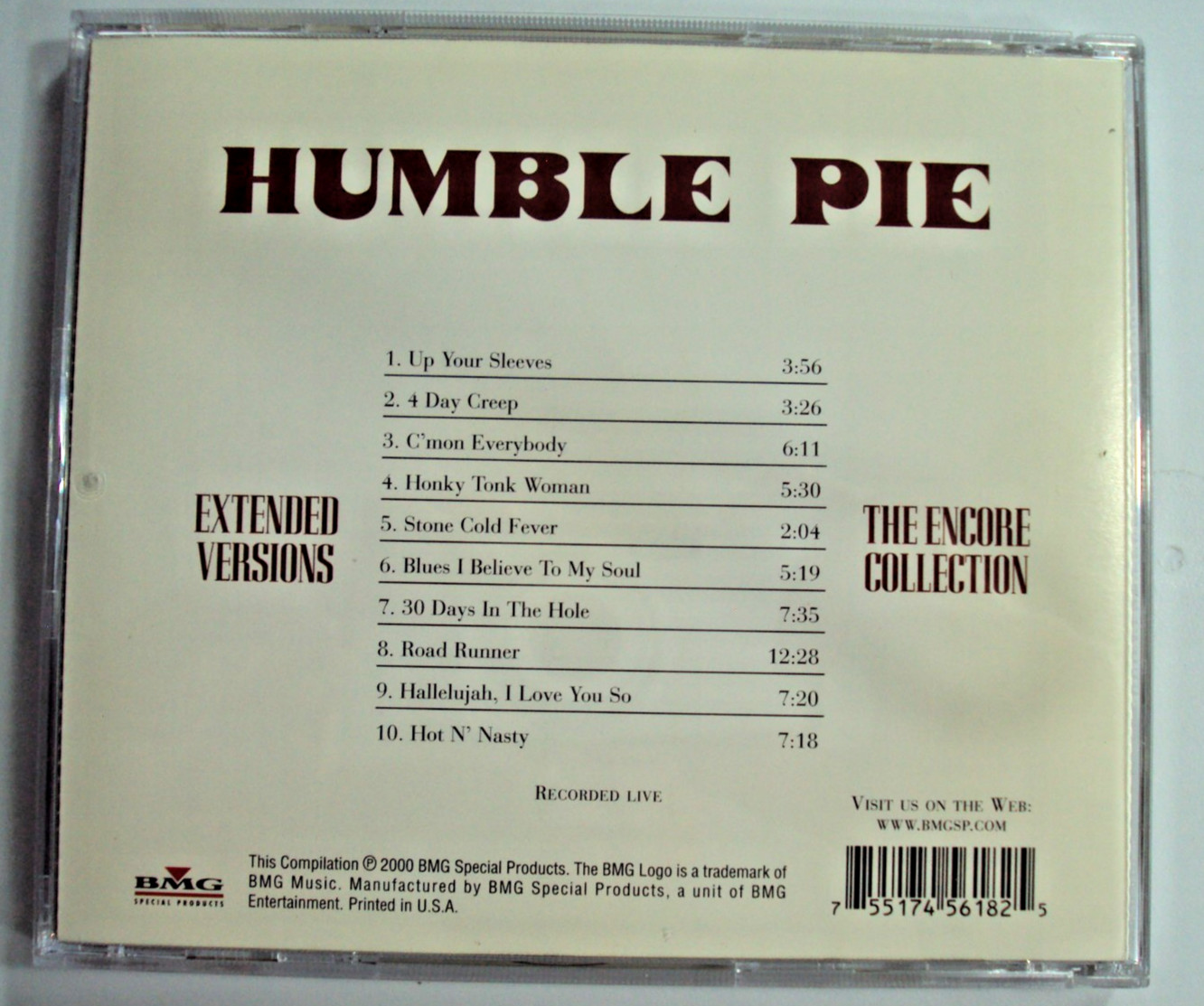 Humble Pie - Extended Versions; Encore Collection (CD) Used, Tested, Free S/H