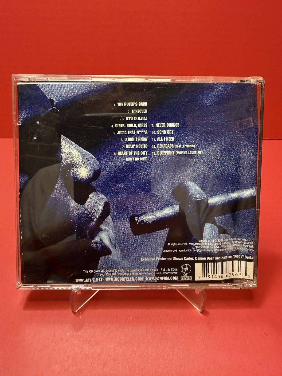 Jay-Z The Blueprint CD 2001 Hip-Hop Roc-A-Fella Parental Advisory Eminem