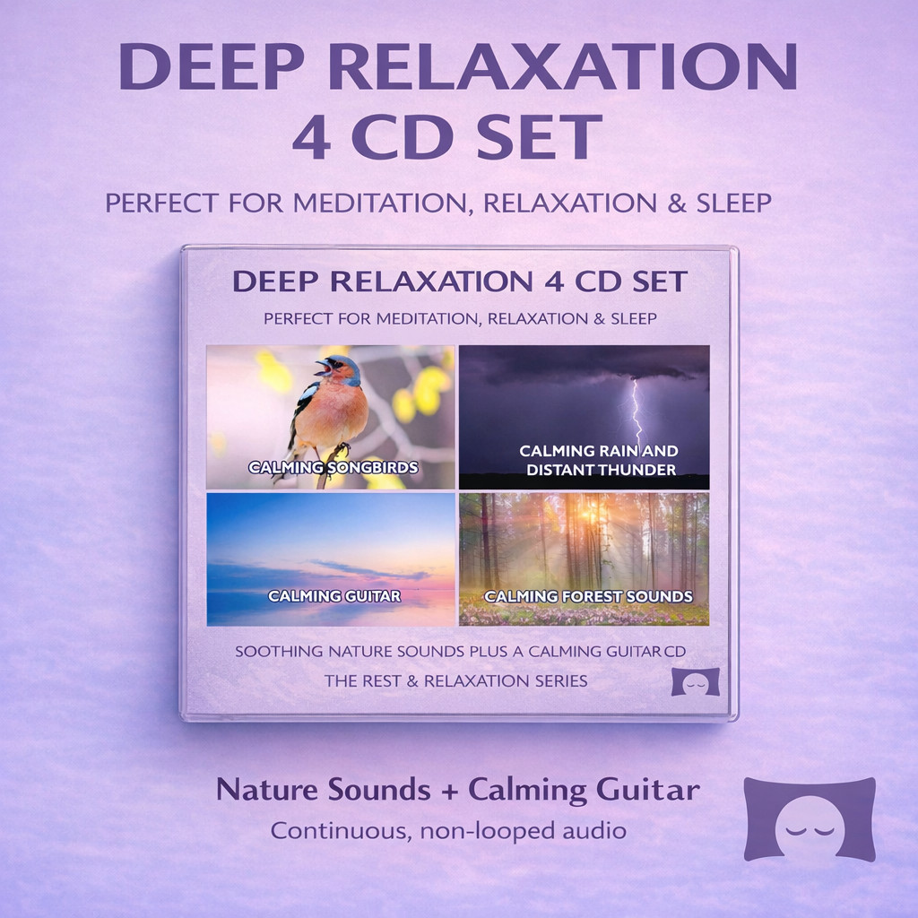 Deep Relaxation Nature Sounds 4 CD Set - for Meditation, Relaxation & Sleep *NEW