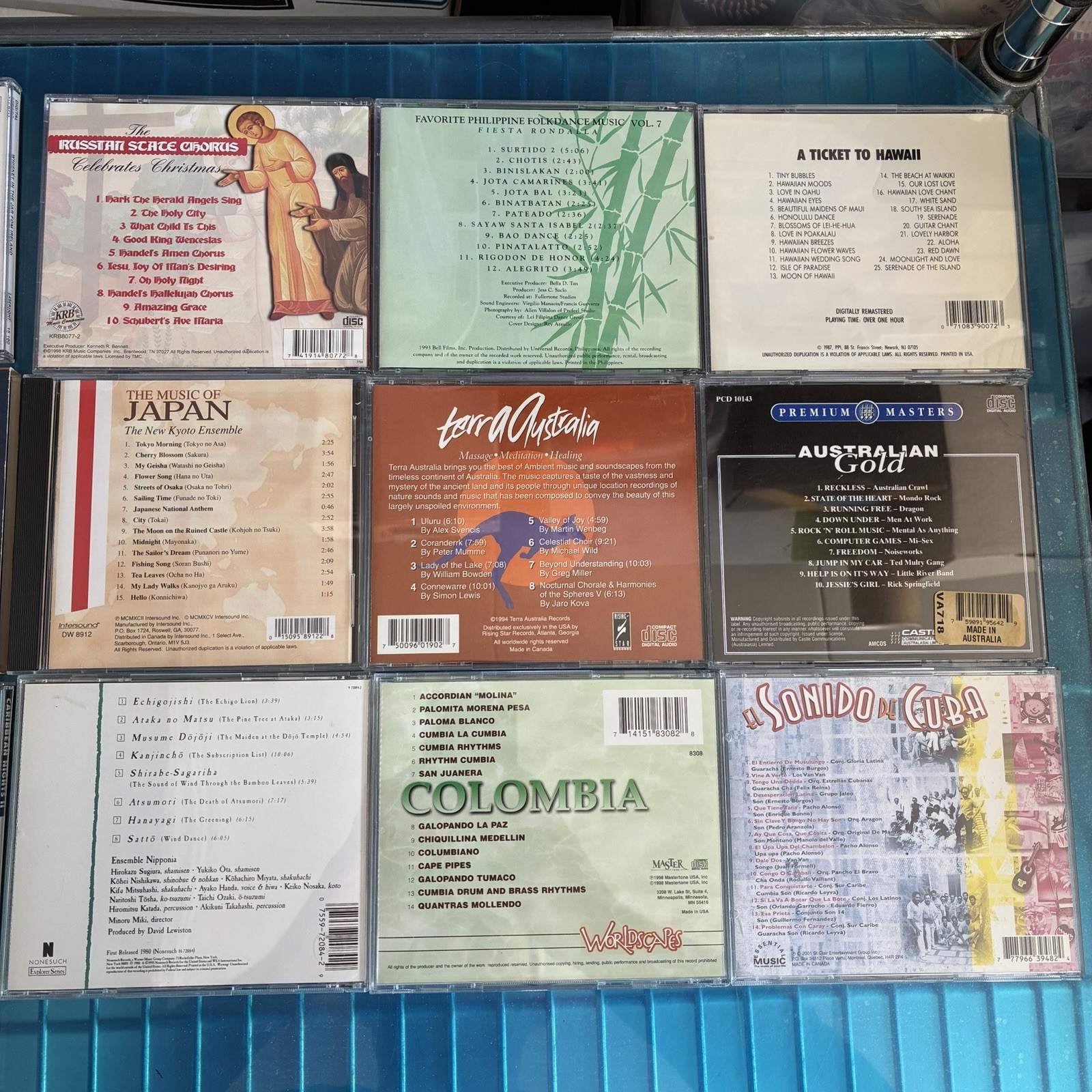 21x - International CD Lot Japan Latin Cuba Russian Australia Irish Spain Music