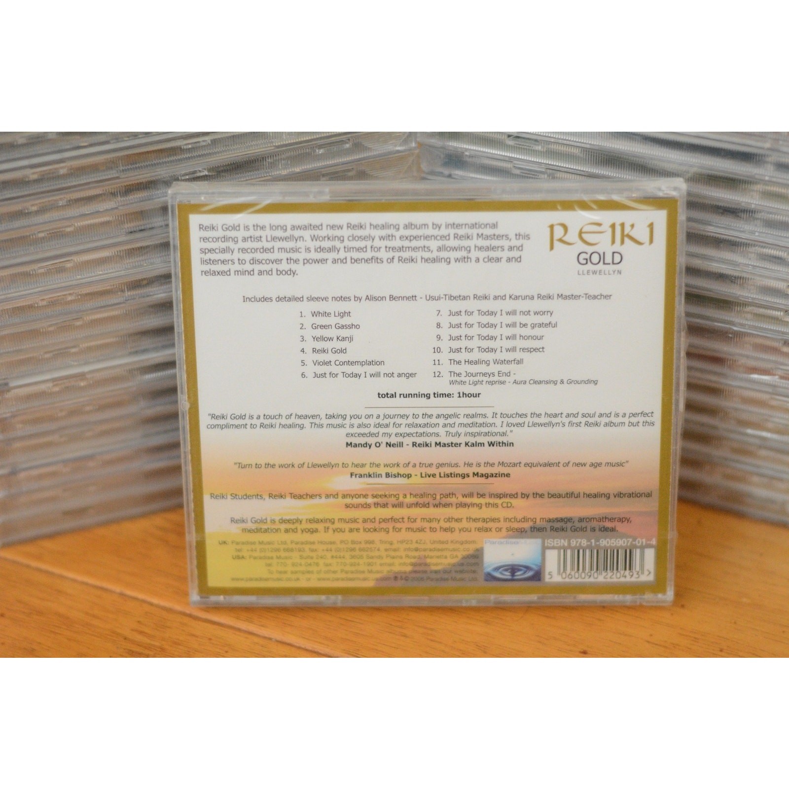 Llewellyn CD Reiki Gold New Age Relaxation Healing Paradise Music Meditation