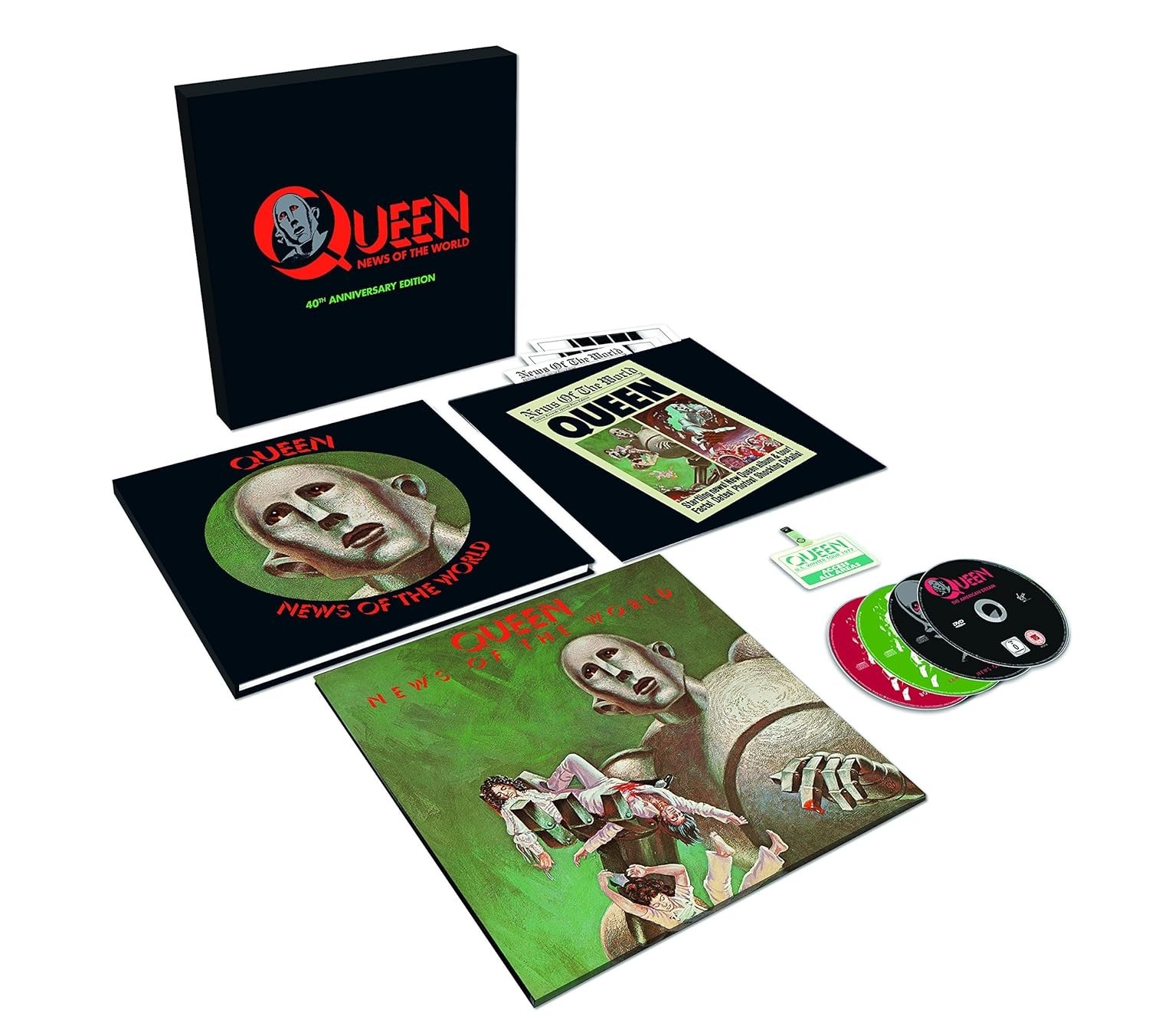 Queen – News Of The World LP Vinyl / 3 CD / DVD 40th Anniversary Edition Box Set