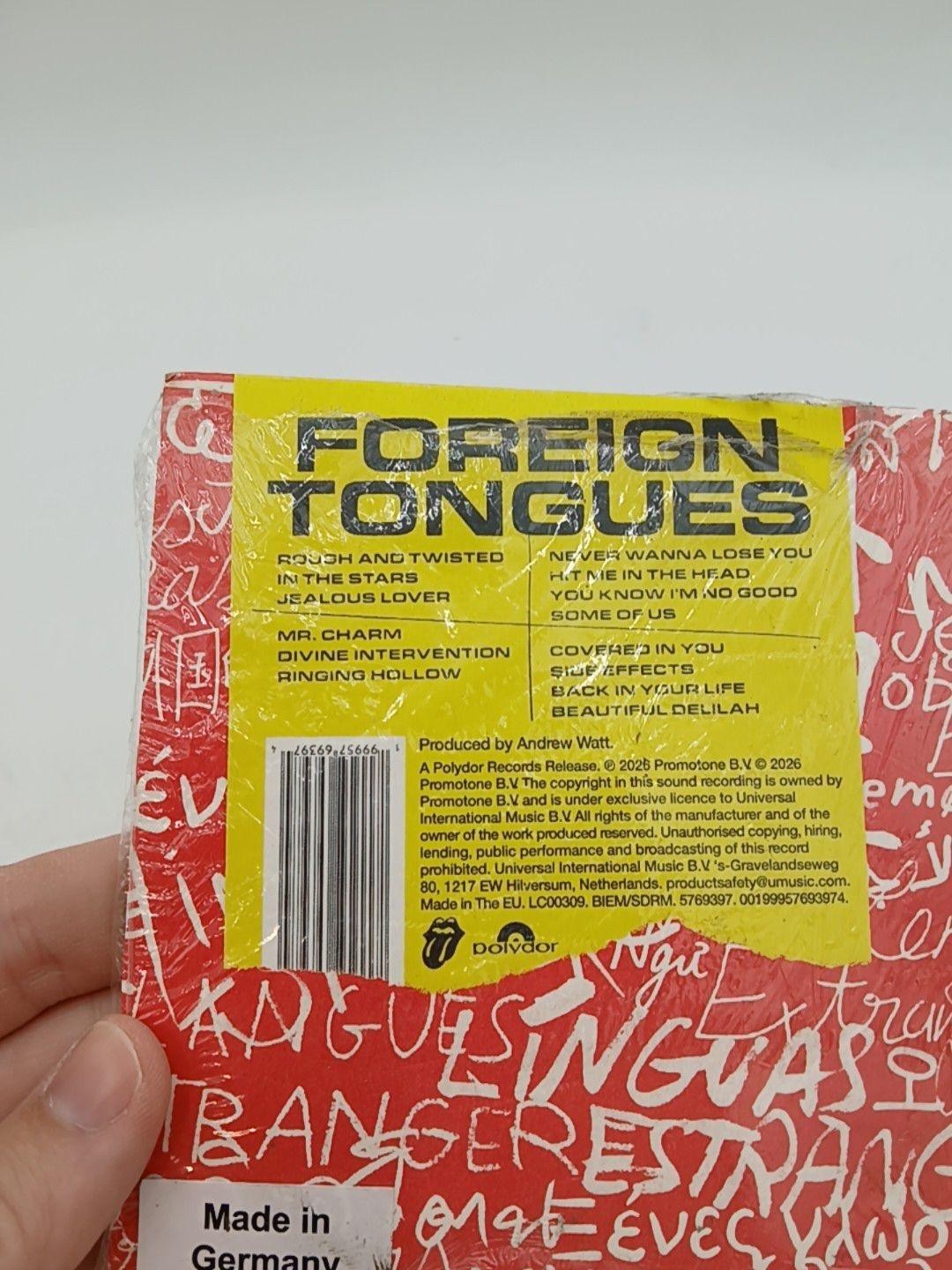 The Rolling Stones CD Foreign Tongues 2023 Rock Album Yellow Polydor New Sealed
