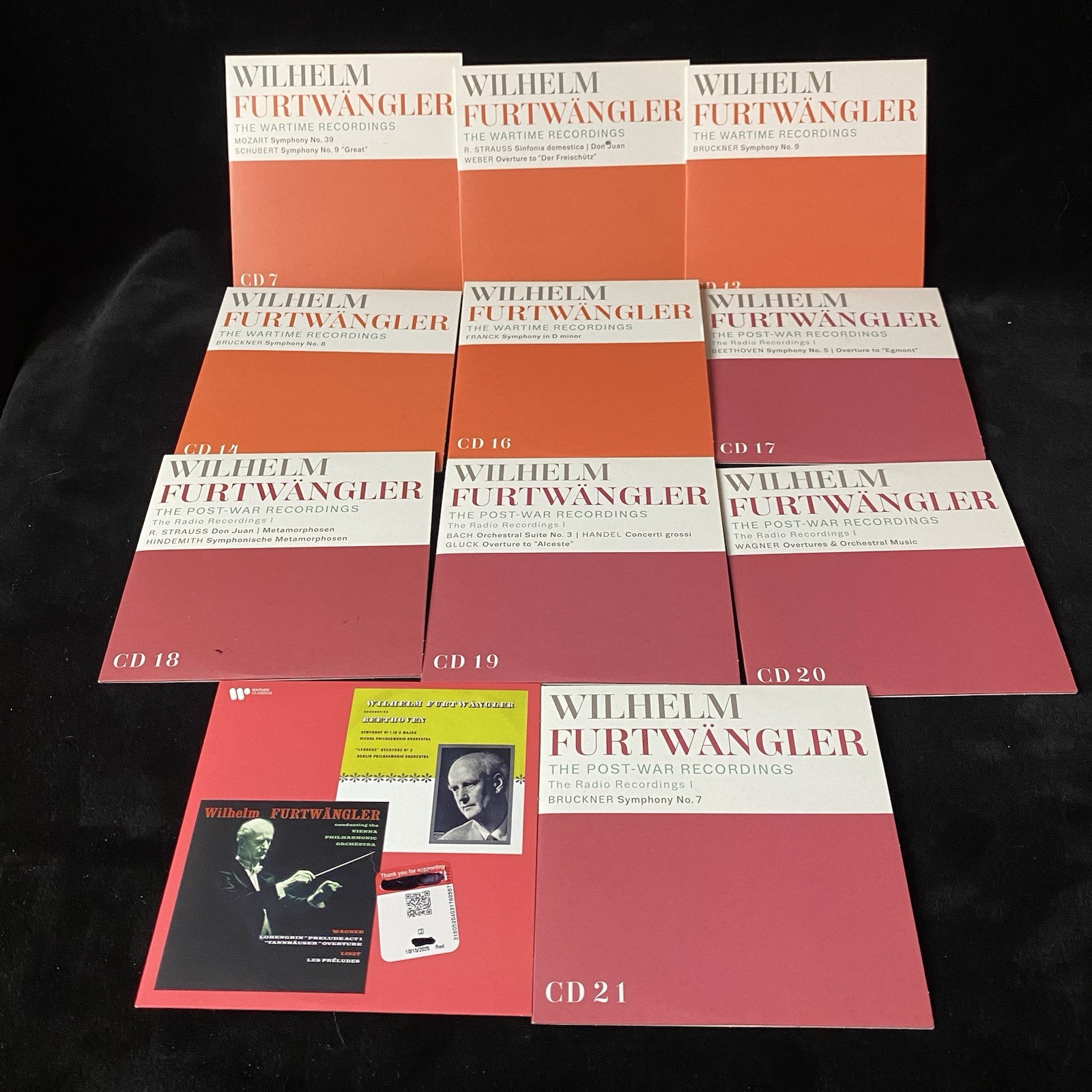 9 Wilhelm Furtwängler Warner Classics CDs Wartime Post-War Radio No Box