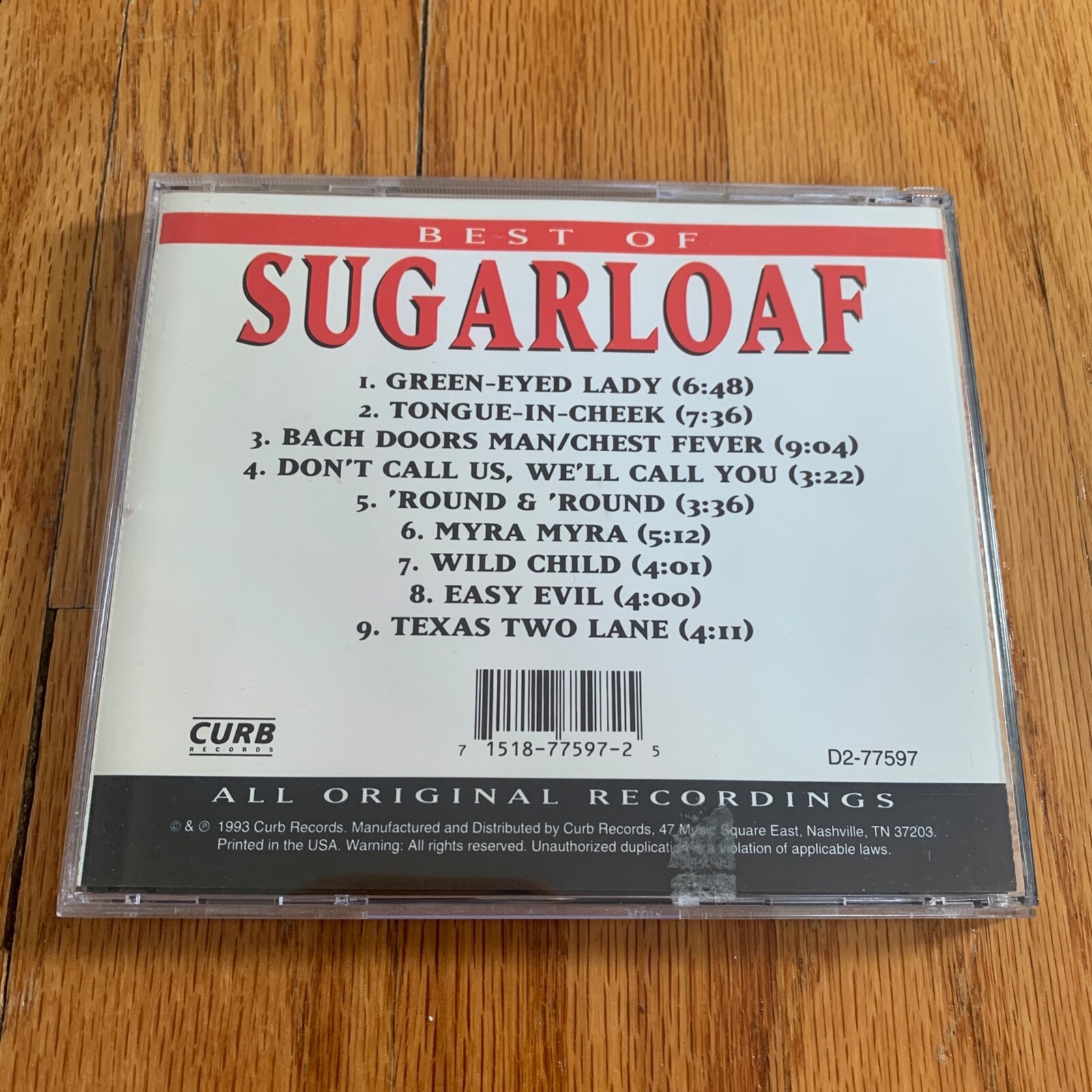 Sugarloaf – Best Of Sugarloaf CD (1993, Curb Records)