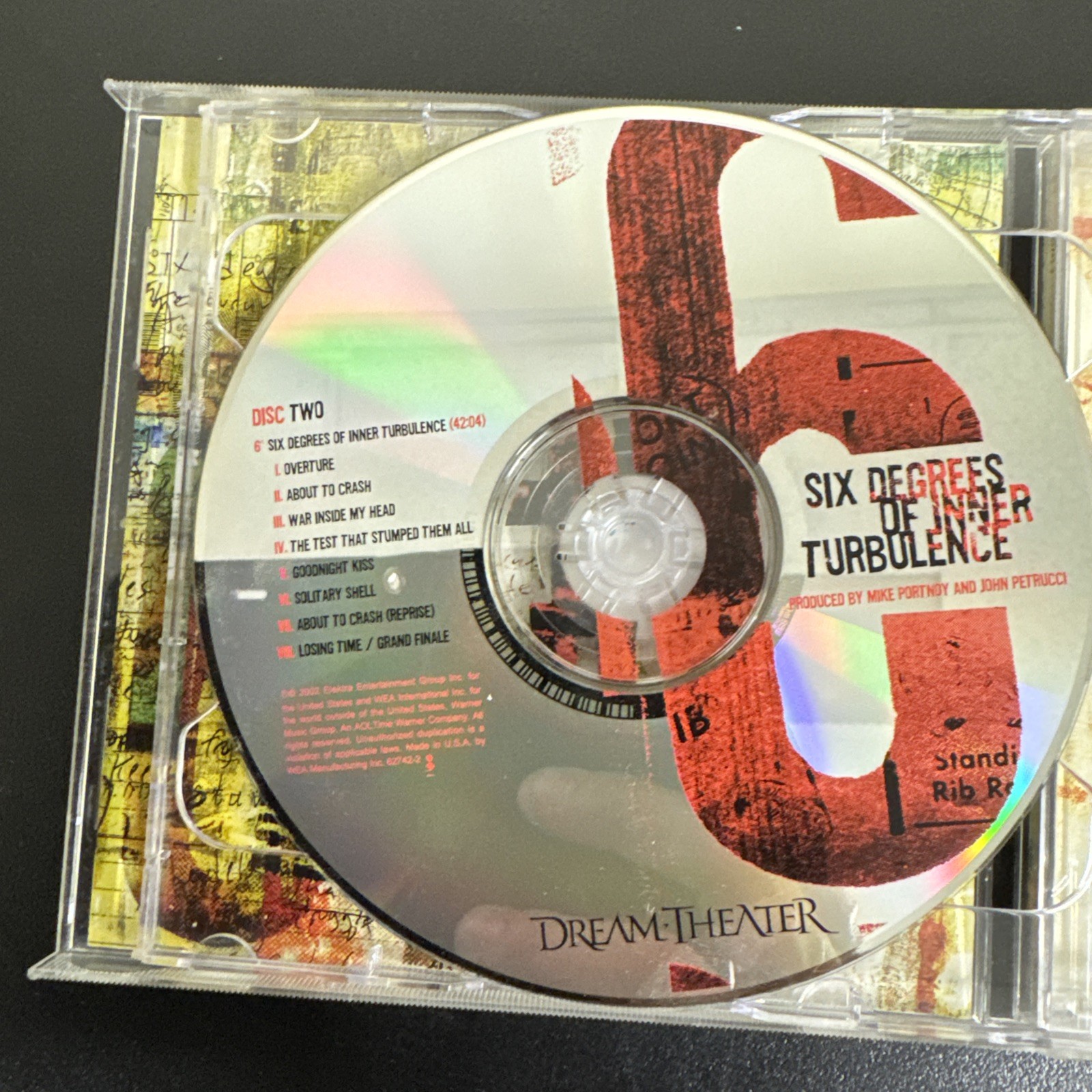 DREAM THEATER Six Degrees of Inner Turbulence 2 CD Metal Prog Rock NM Petrucci