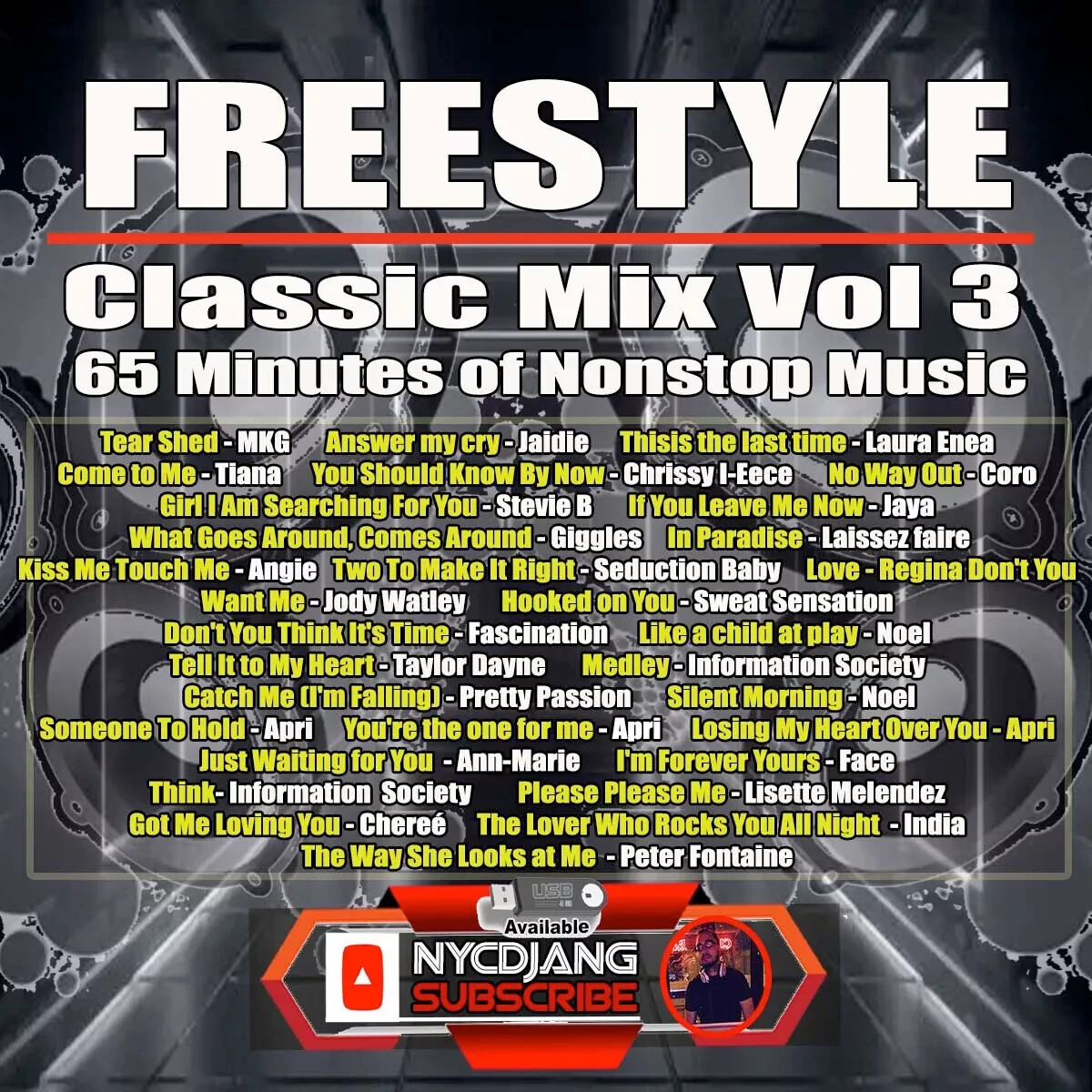 6 CD'S 90's Freestyle Classic Mix : Vol 1, 2, 3, 4,5 & 6 Nonstop Music NYCDJANG