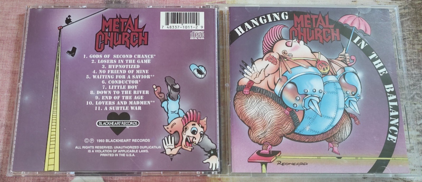 Metal Church – Hanging In The Balance - 1993 BLACKHEART - MINT R.I.P. MIKE HOWE