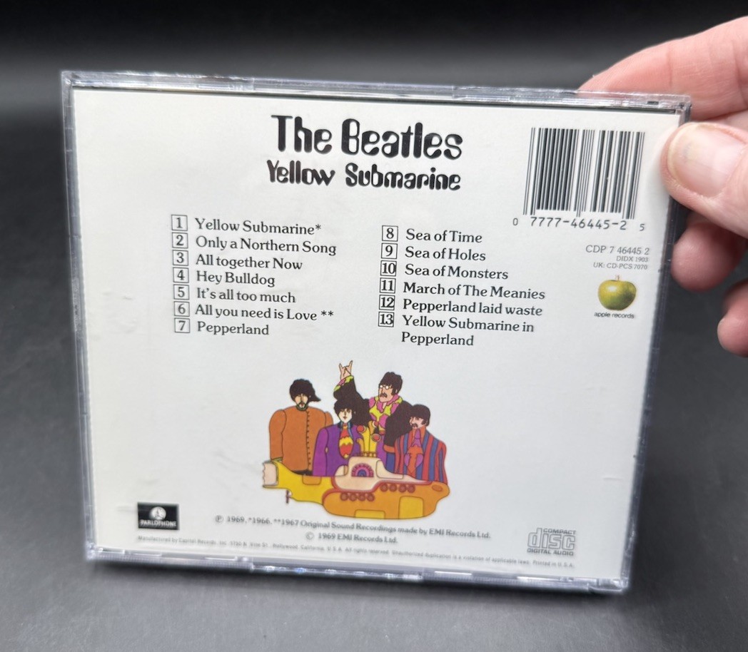RARE! Yellow Submarine The Beatles CD Capitol Records 1969 EMI Parlophone EUC