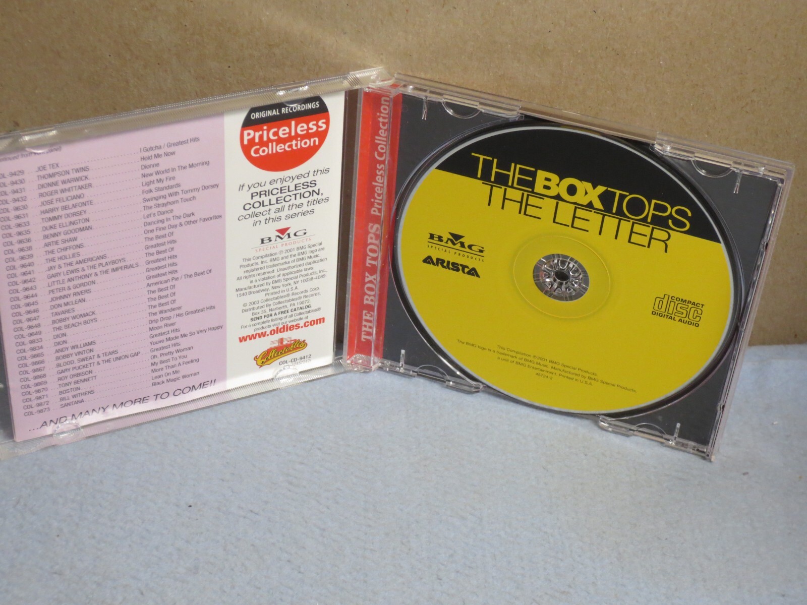 The Box Tops - The Letter ( CD - 1967 / 2003 - Collectables COL-CD-9412 )