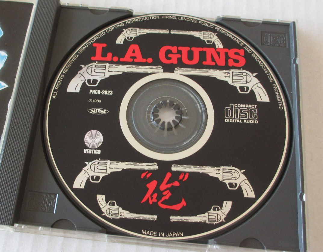 L.A. GUNS- SELF-TITLED DEBUT CD JAPAN 1990 80'S HAIR METAL GLAM POISON PHCR-2023