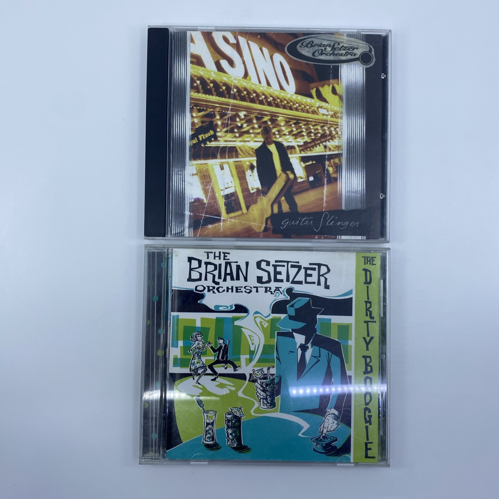 Lot of 2 Brian Setzer CDs - The Dirty Boogie and guitar slinger