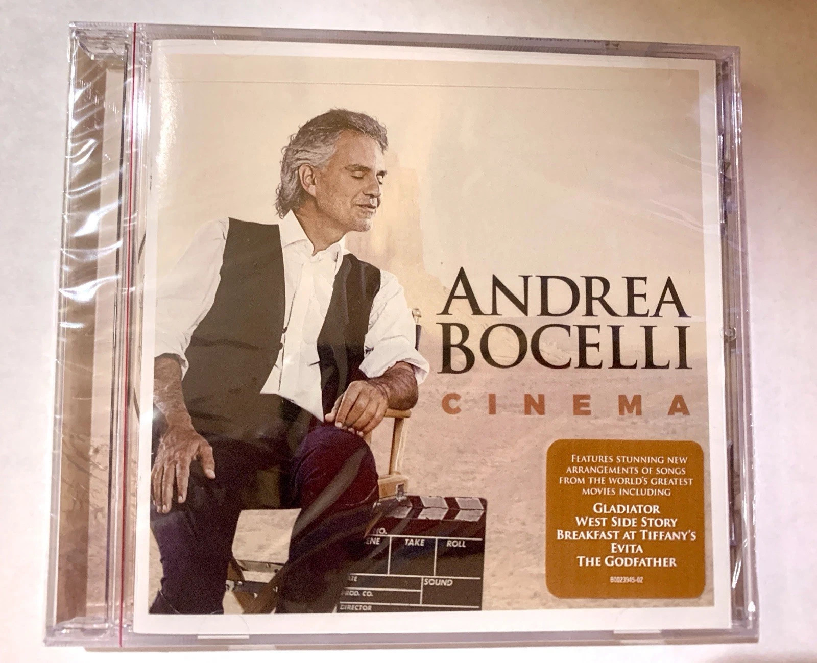 ANDREA BOCELLI - CINEMA - VERVE CD - NEW 2015 SEALED