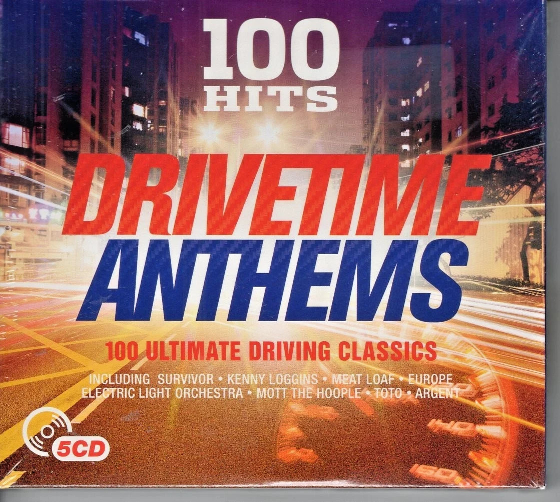100 Greatest Hits Drivetime *SEALED* 5CD Sweet T.Rex Cheap Trick Argent Europe