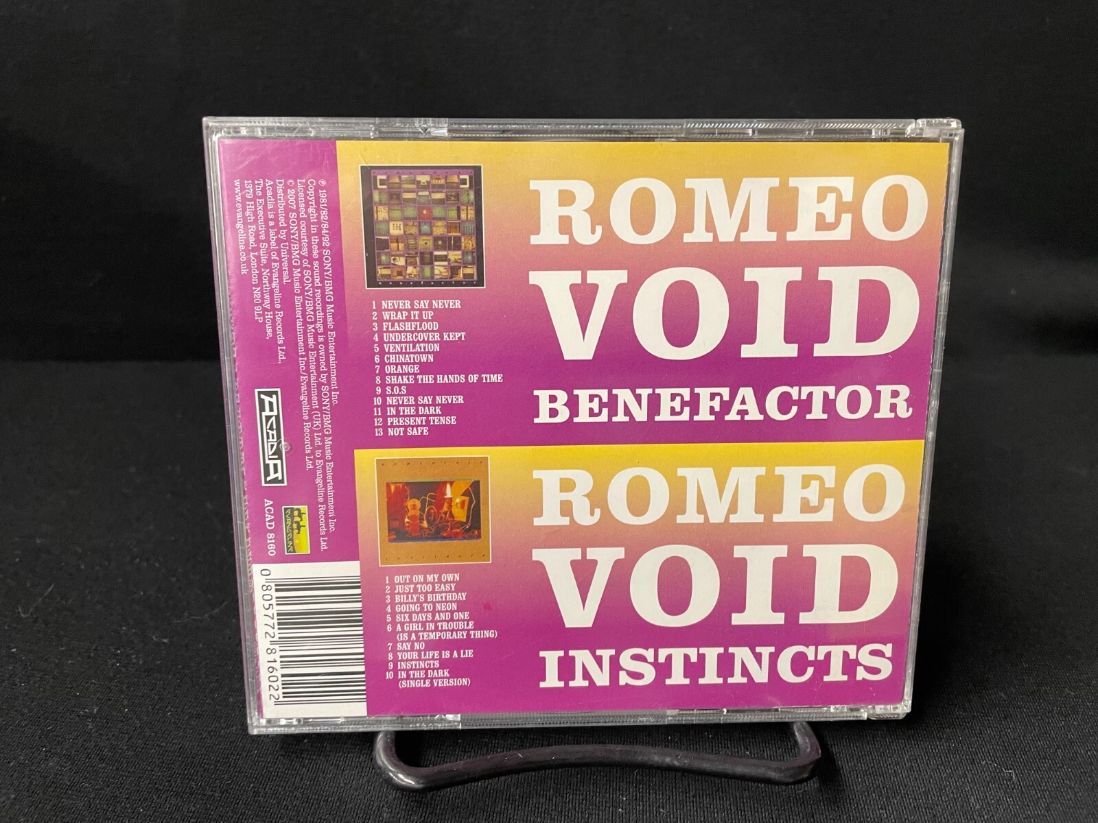 ROMEO VOID - Benefactor-Instincts (2CD Import Reissue/2007 Acadia) mn3369