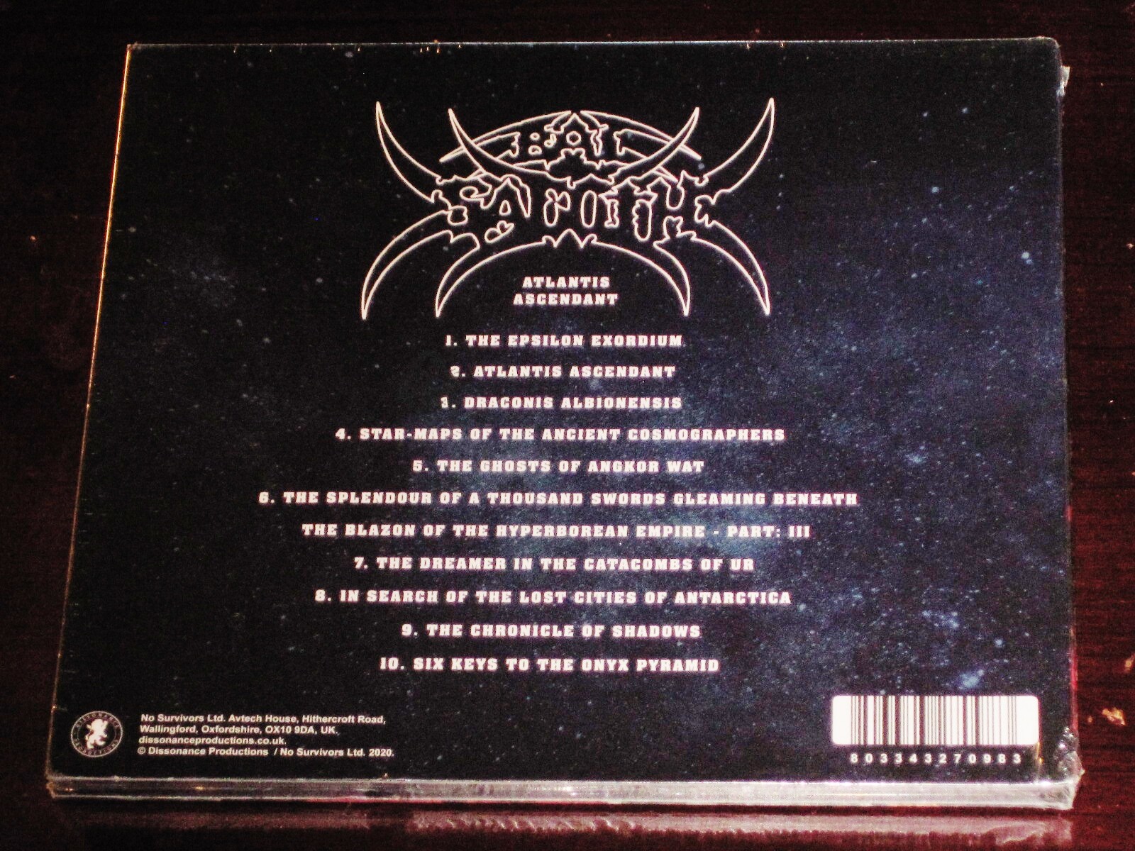 Bal-Sagoth: Atlantis Ascendant CD 2020 Reissue Dissonance Prods. UK Digipak NEW