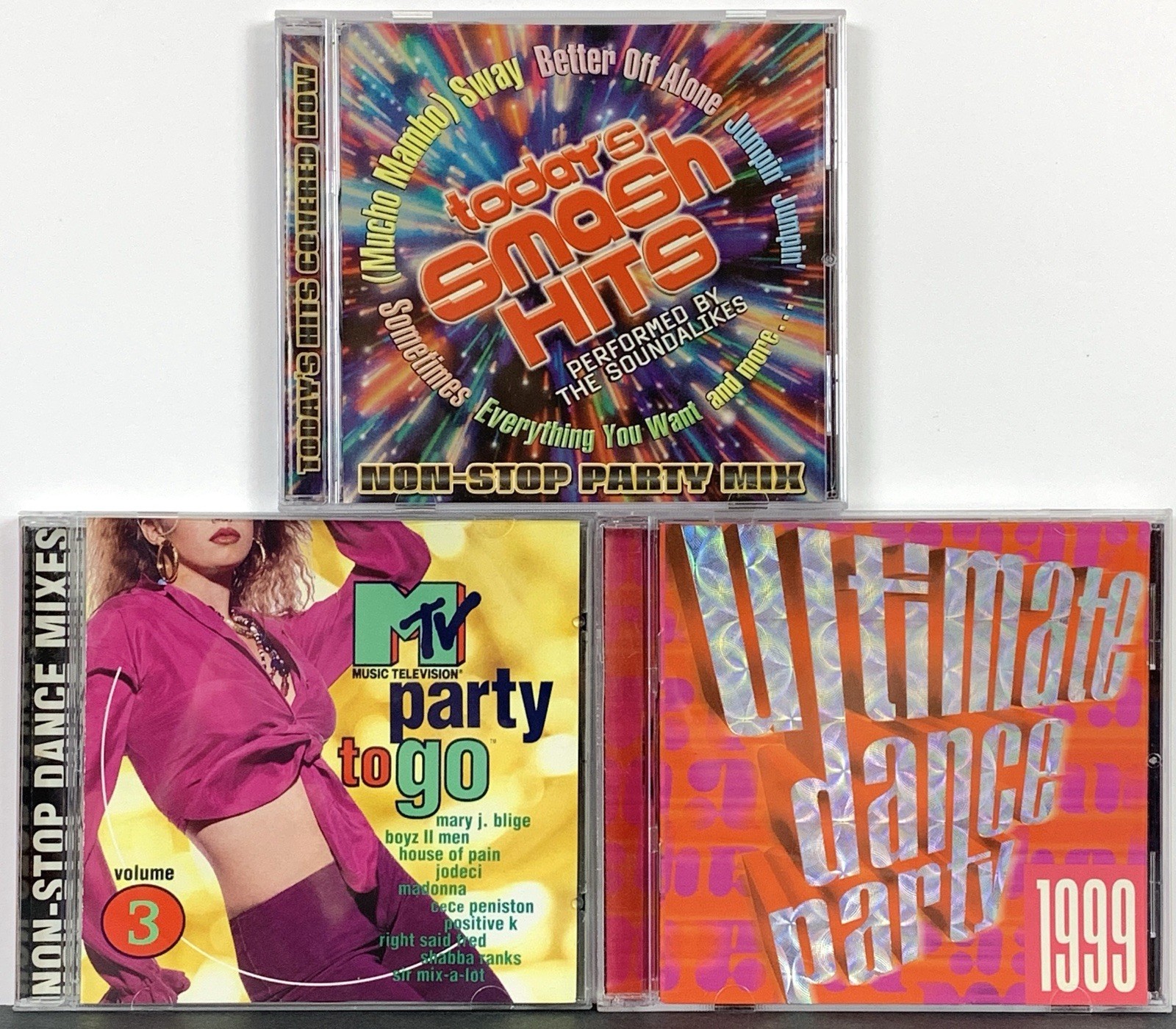 Hit Music 1990s Collection Pop Rock Dance MTV CD Lot Of 2 CDs *Mint Condition*
