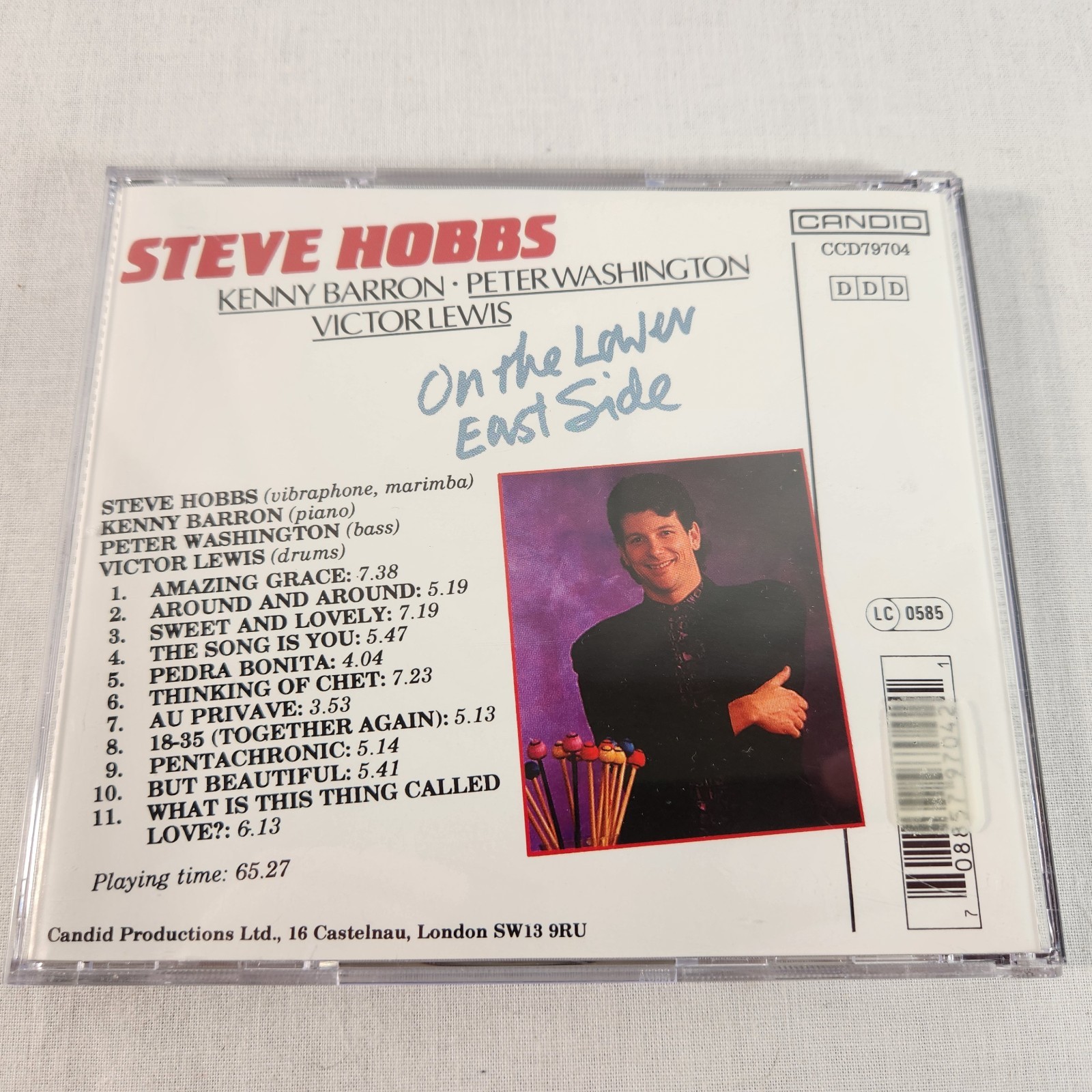 Steve Hobbs Kenny Barron On the Lower East Side (CD 1995) Vibraphone Jazz NM