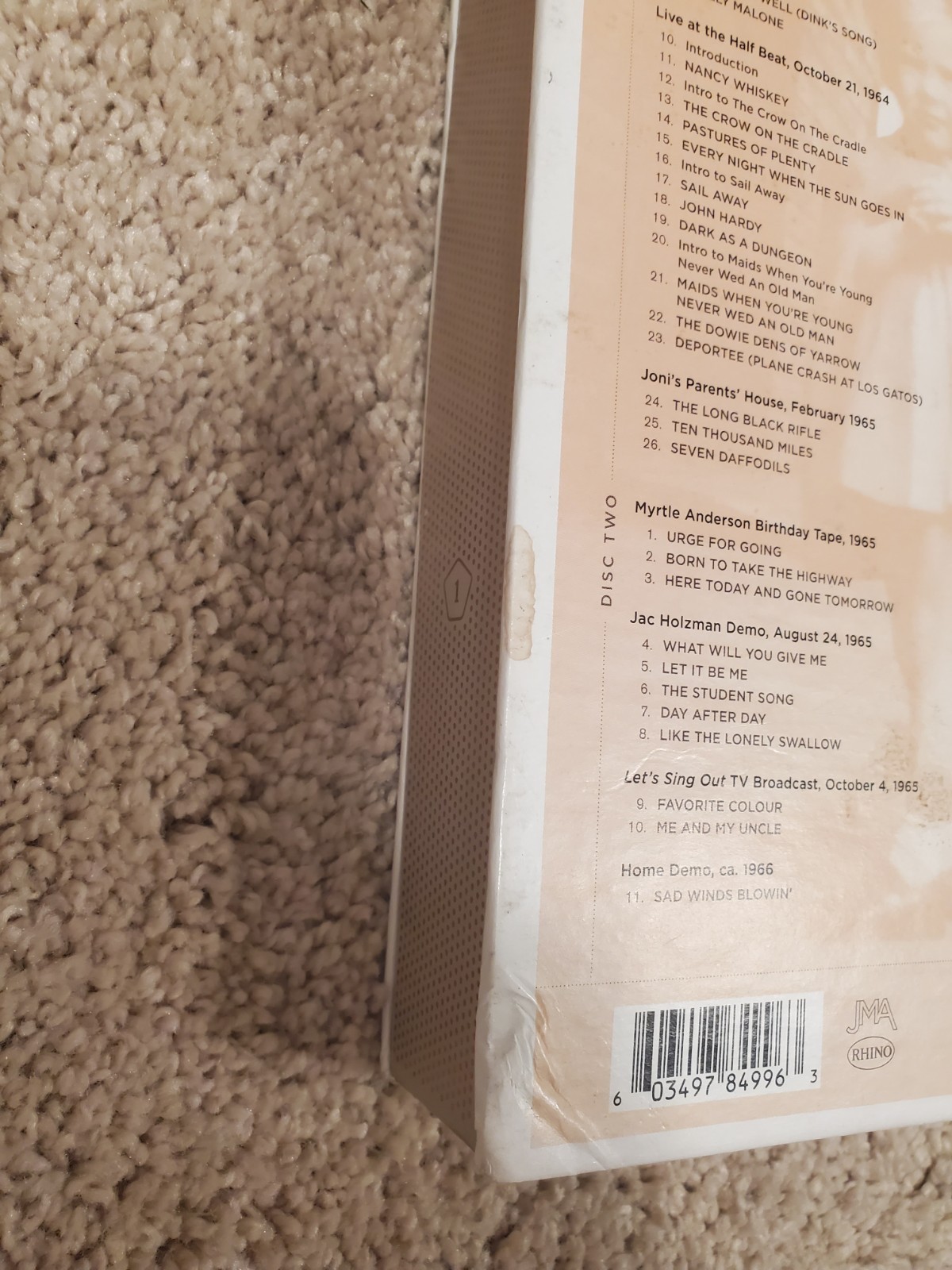 joni mitchell archives volume 1 early years 1963-1967