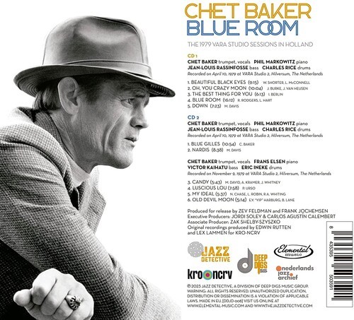 Chet Baker - Blue Room: The 1979 Vara Studio Sessions In Holland [New CD]