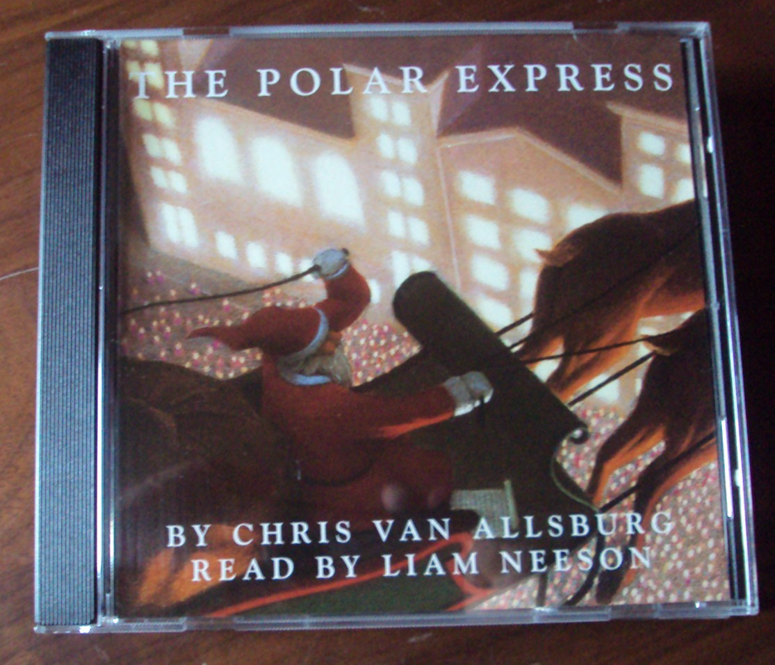 THE POLAR EXPRESS CD audiobook Chris Van Allsburg Liam Neeson Christmas holiday