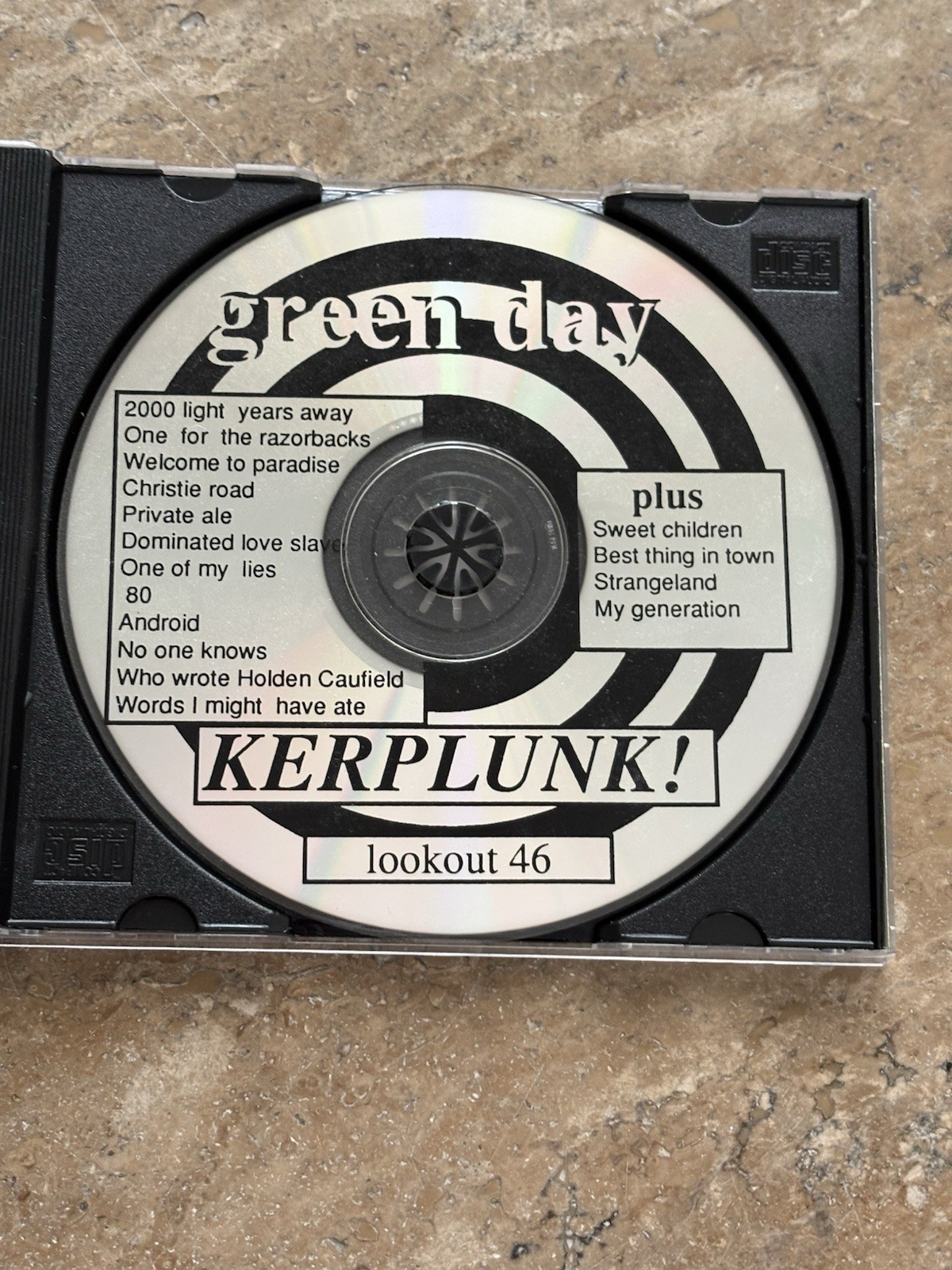 Kerplunk by Green Day (CD, 1991) Look Out Records Punk Rock FFS/tracking
