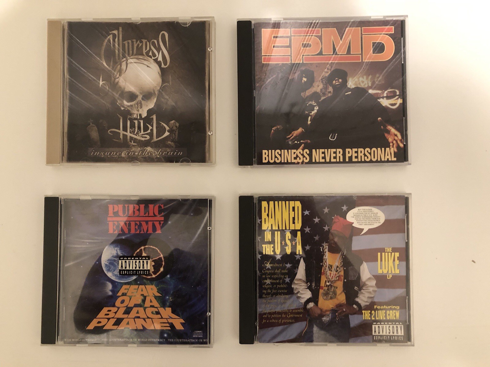 Rap CDs Lot Of 11 Public Enemy EPMD Grand Puba Cypress Hill ONYX Black Sheep