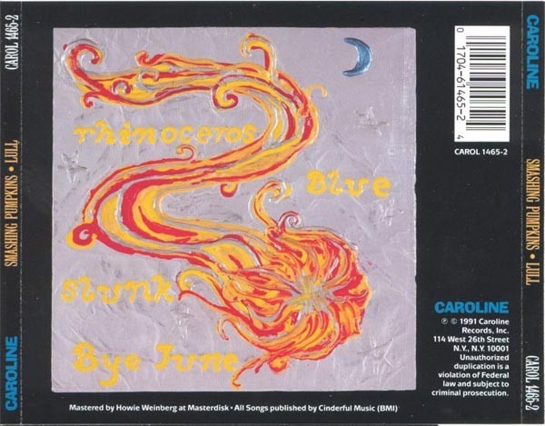 Smashing Pumpkins – Lull (CD, Nov-1991, Caroline Distribution) CD w inserts