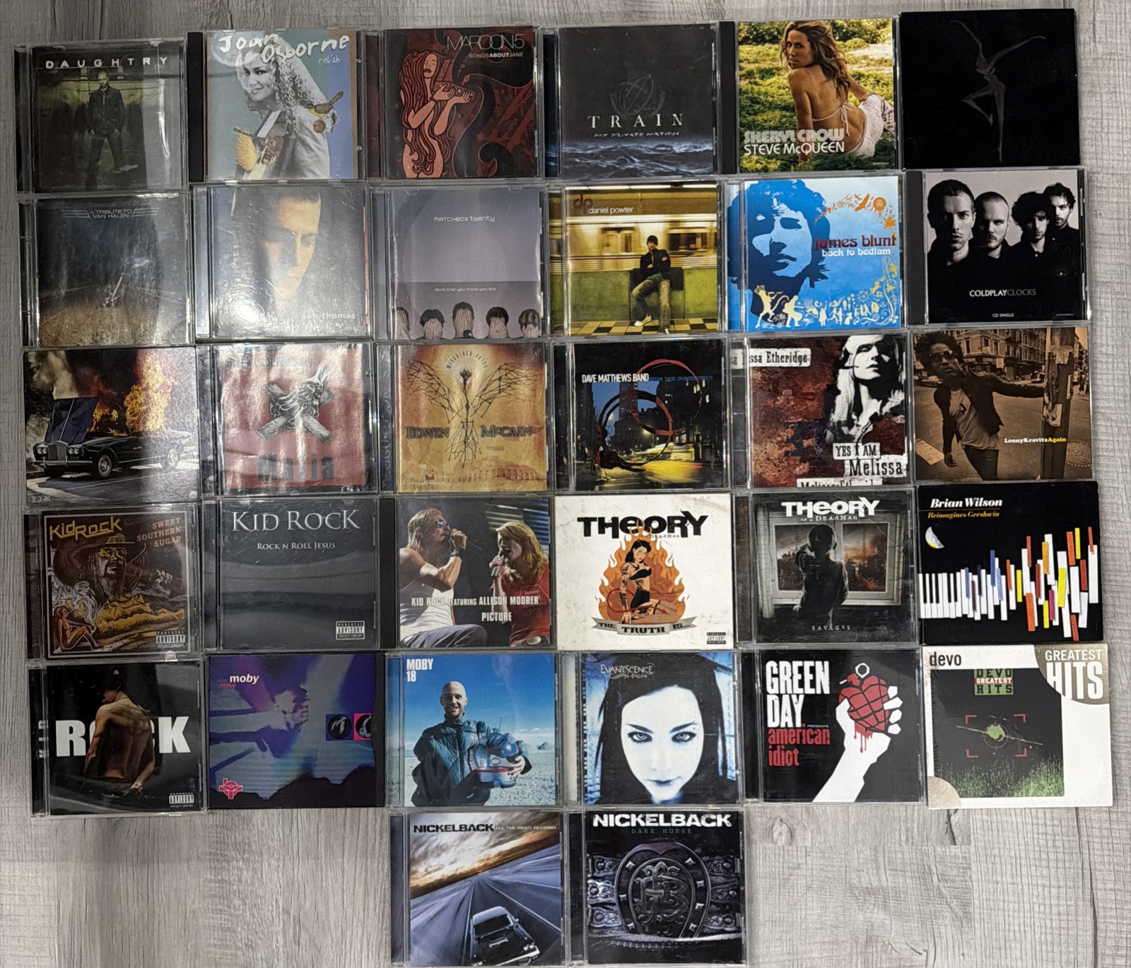 90s 2000s Alternative Rock CD Lot Of 32 Kid Rock Green Day Nickelback Matchbox20