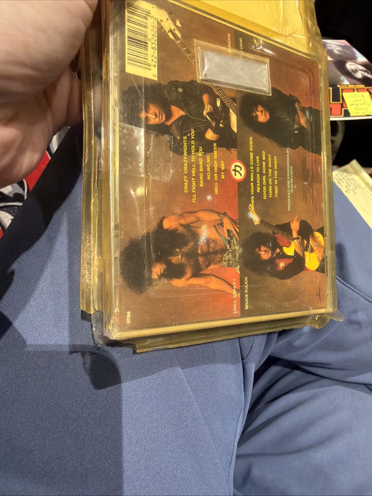 KISS CD Crazy Nights Sealed Vintage 1987 Version Early Rare 80’s Longbox Cracked