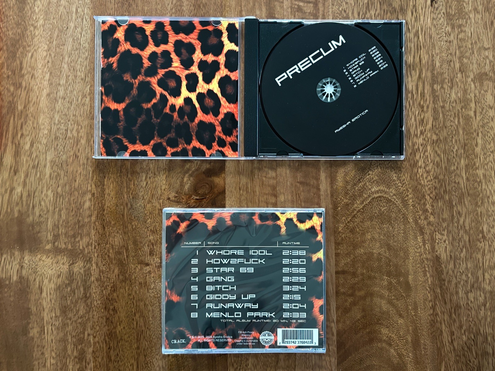 Ayesha Erotica - PRECUM (New CD)