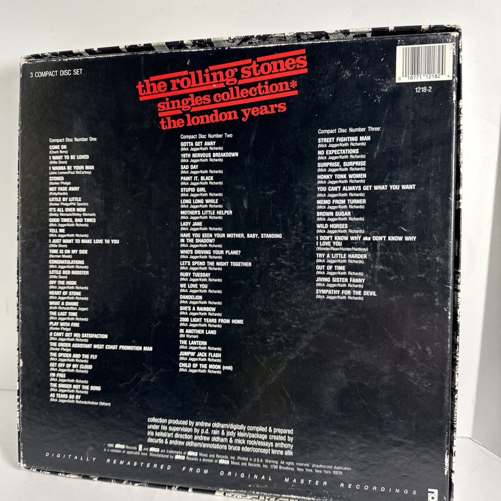 THE ROLLING STONES Singles Collection: The London Years book 3 cds box