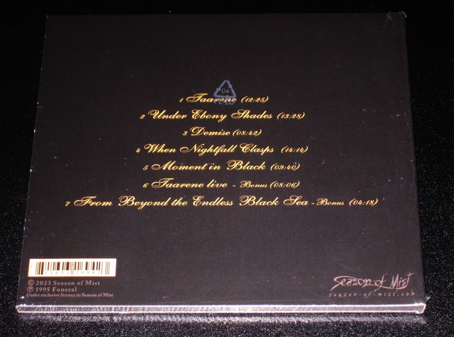 Funeral: Tragedies CD 2023 Reissue Bonus Tracks Season Mist USA SOM Digipak NEW