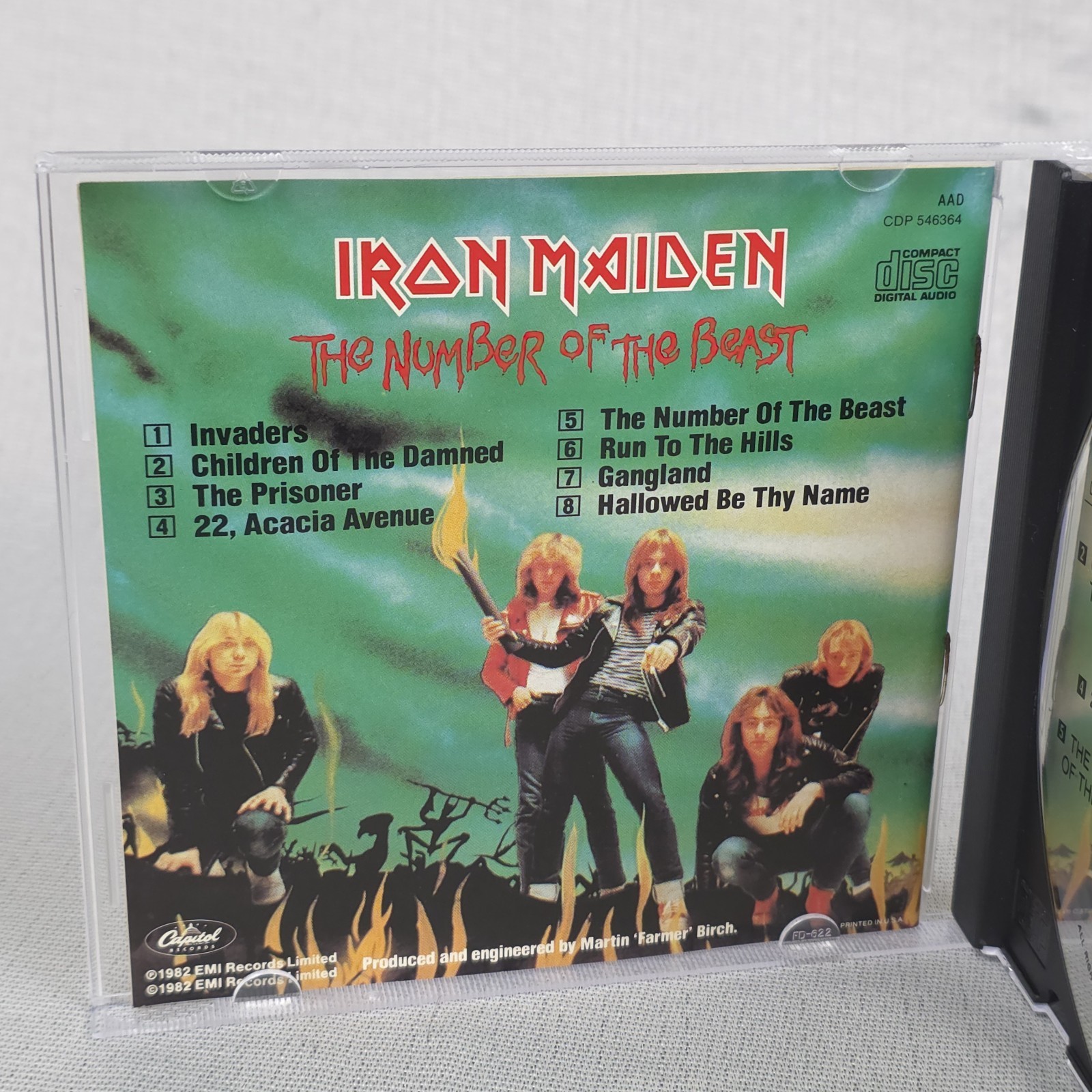 Iron Maiden CD Lot - Early Print Number Of The Beast 1982 Capitol, Piece Of Mind