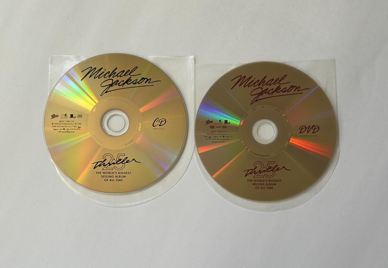 MICHAEL JACKSON Thriller 25th Anniversary Edition | 2008 Digibook CD + DVD