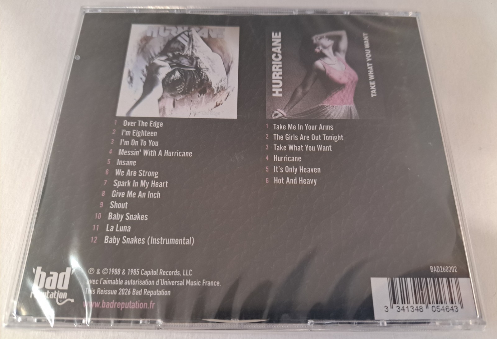 Hurricane New 2 CD Over The Edge Take What You Want I'm Eighteen Hard Rock