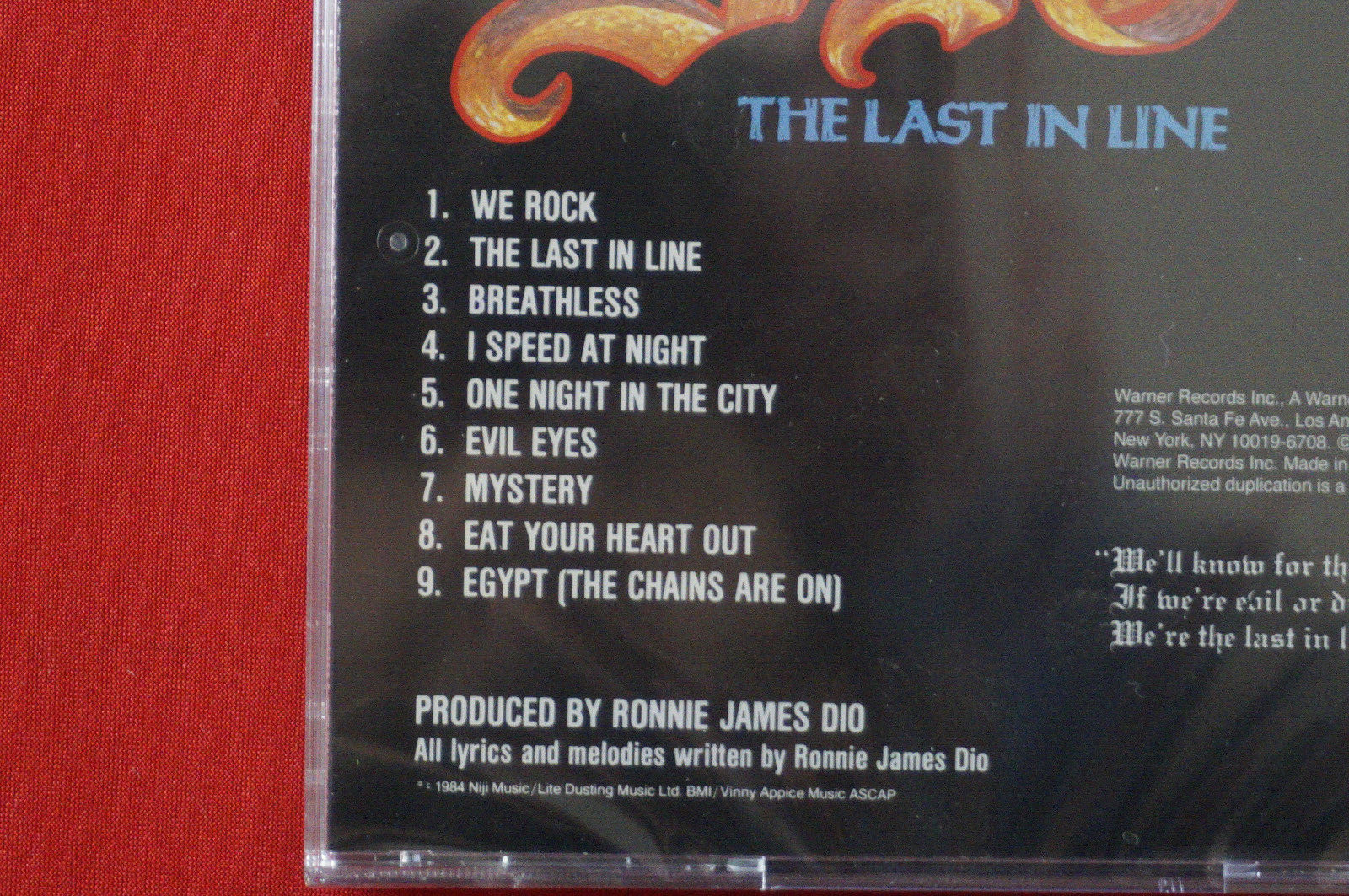 Dio Last in Line Holy Diver 2 CD Lot Gypsy Don't Talk to Strangers NEW Sealed