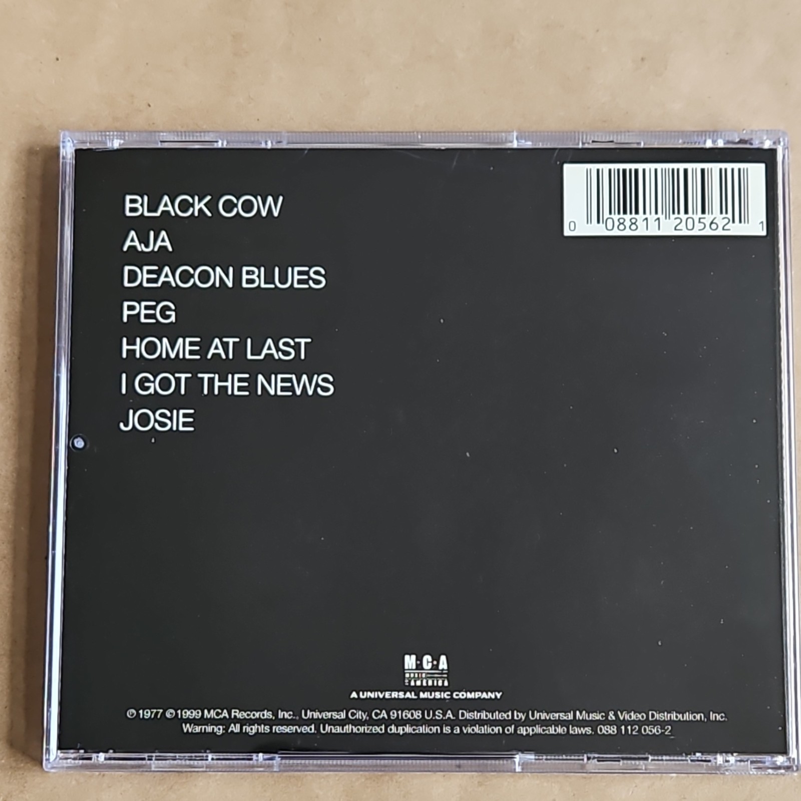 Steely Dan - Aja CD 1999 MCA Records Rock Album Produced By Gary Katz